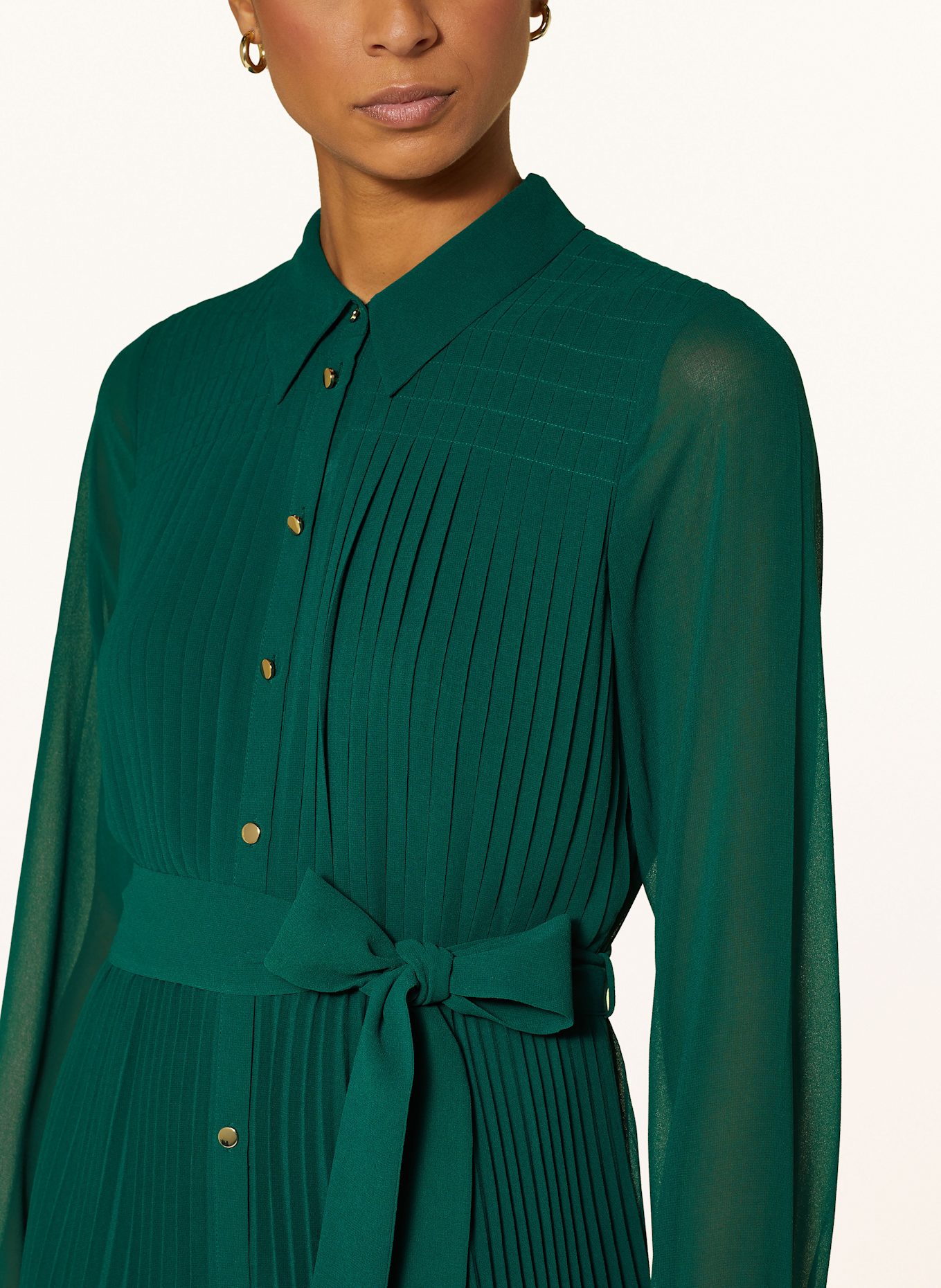 Phase Eight Shirt dress GABRIELA with pleats in green