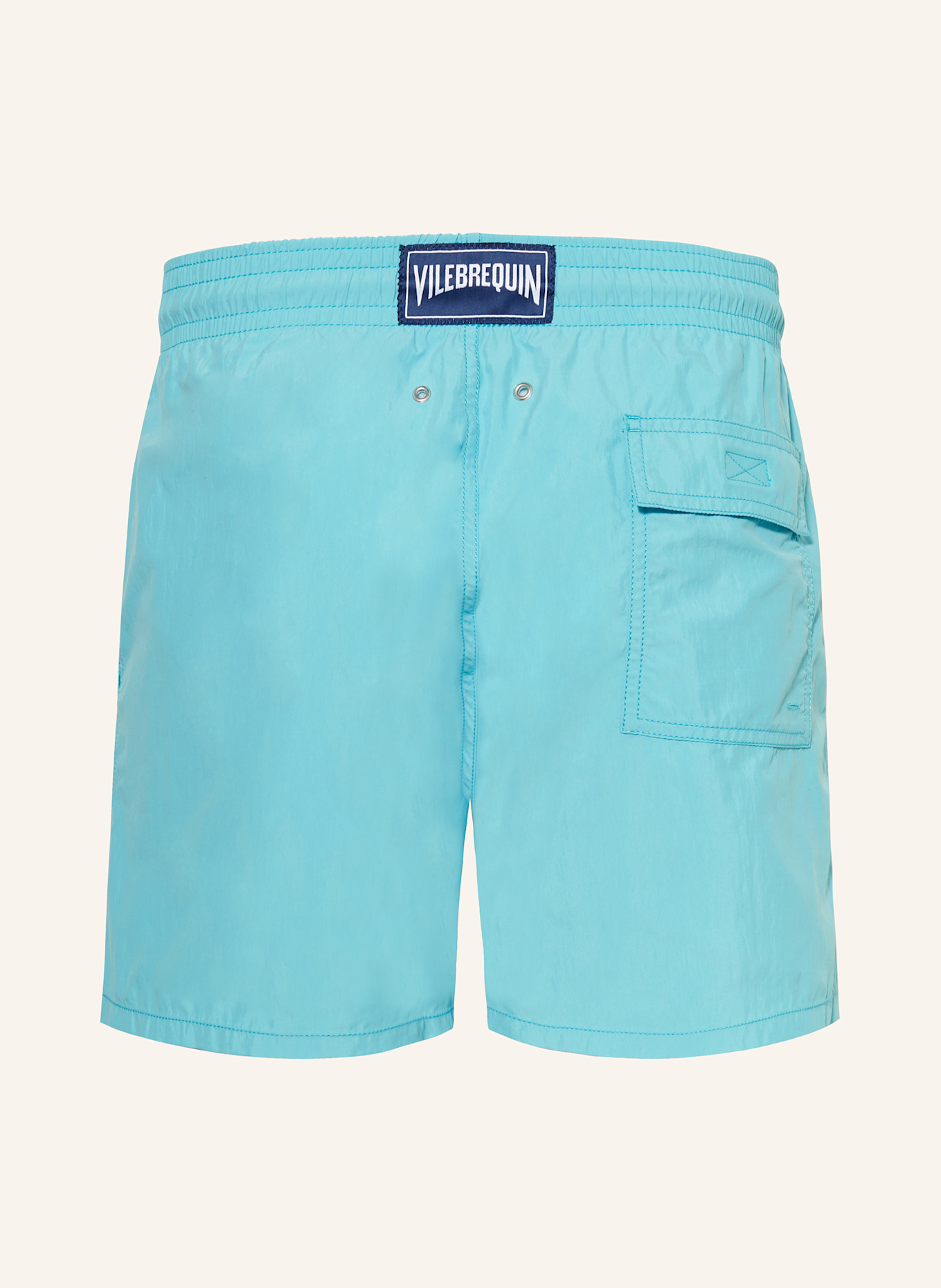 VILEBREQUIN Badeshorts MOOREA mit wasseraktivem Print: TÜRKIS