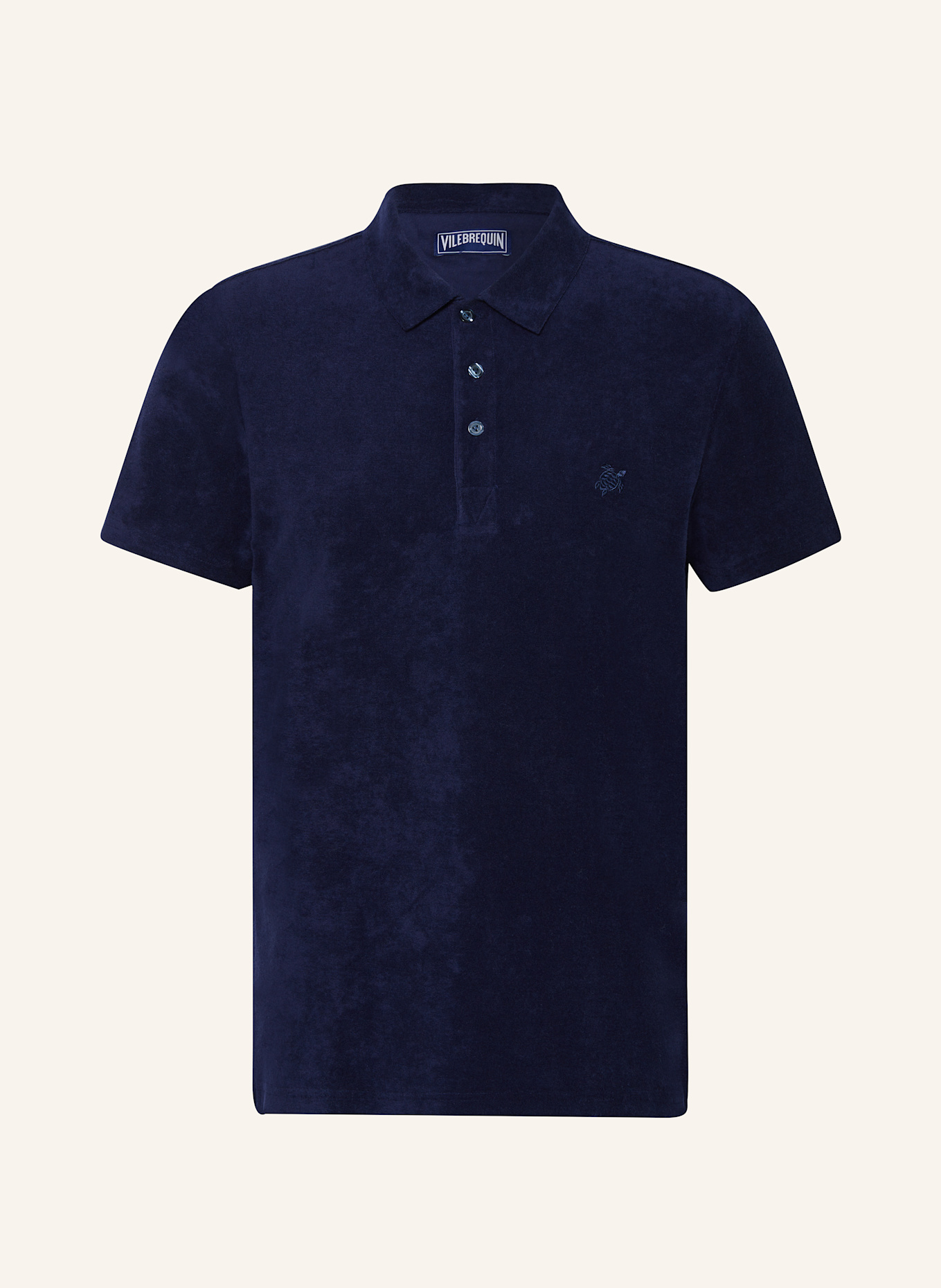 VILEBREQUIN Terry polo shirt PHOENIX: DARK BLUE