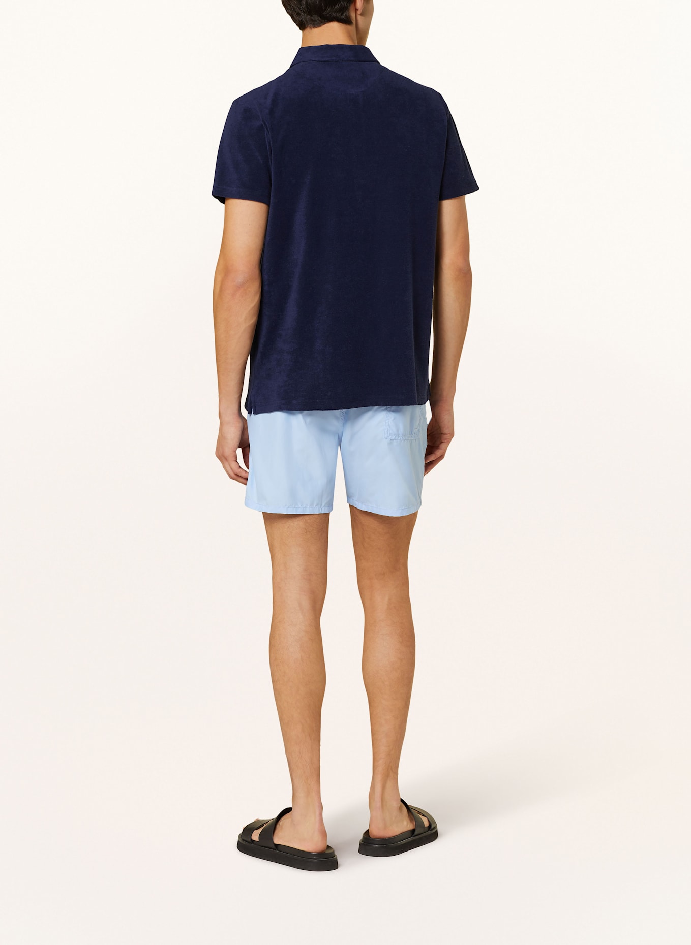 VILEBREQUIN Terry polo shirt PHOENIX: DARK BLUE