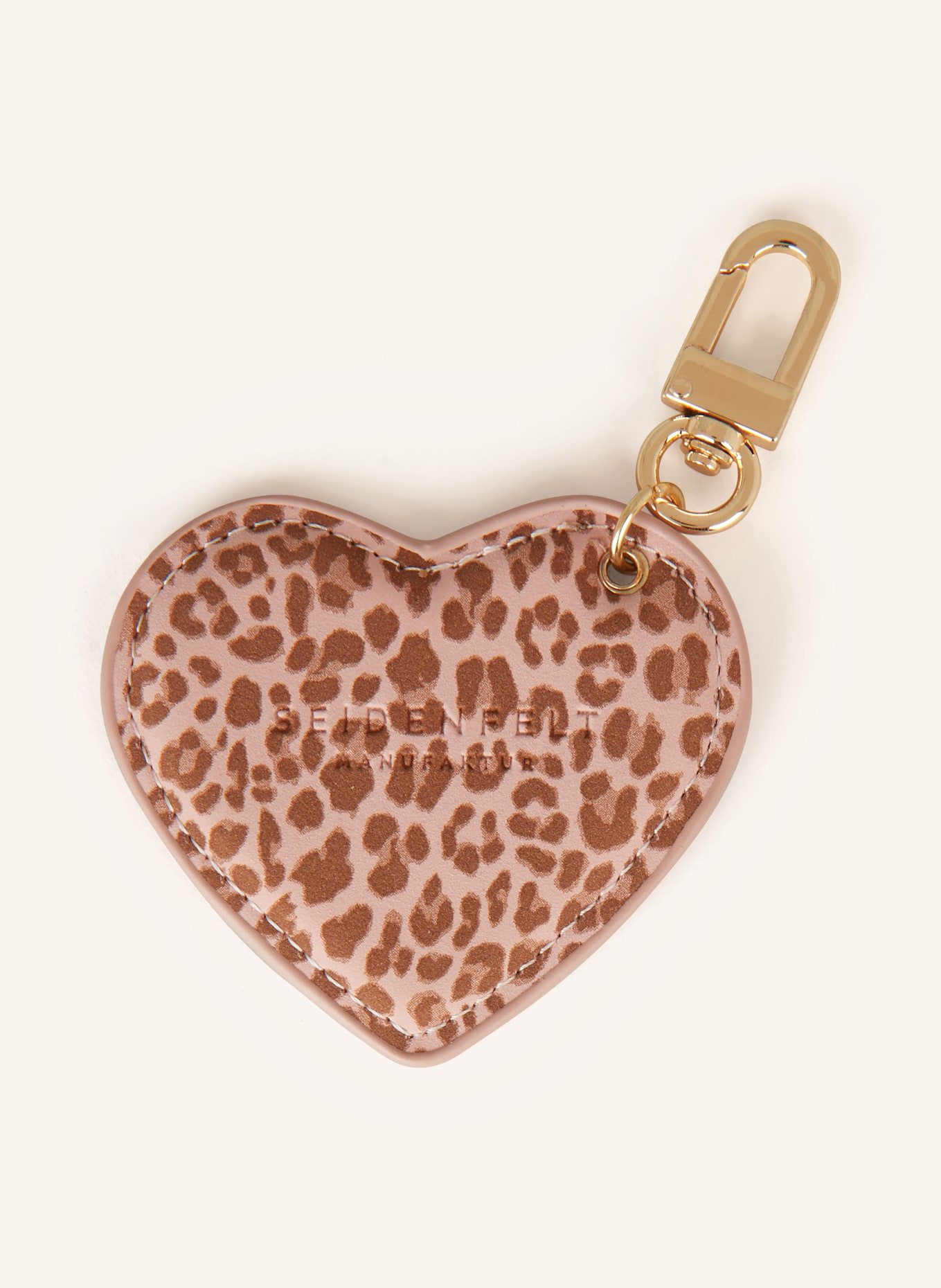 SEIDENFELT Bag charm: ROSE / BROWN