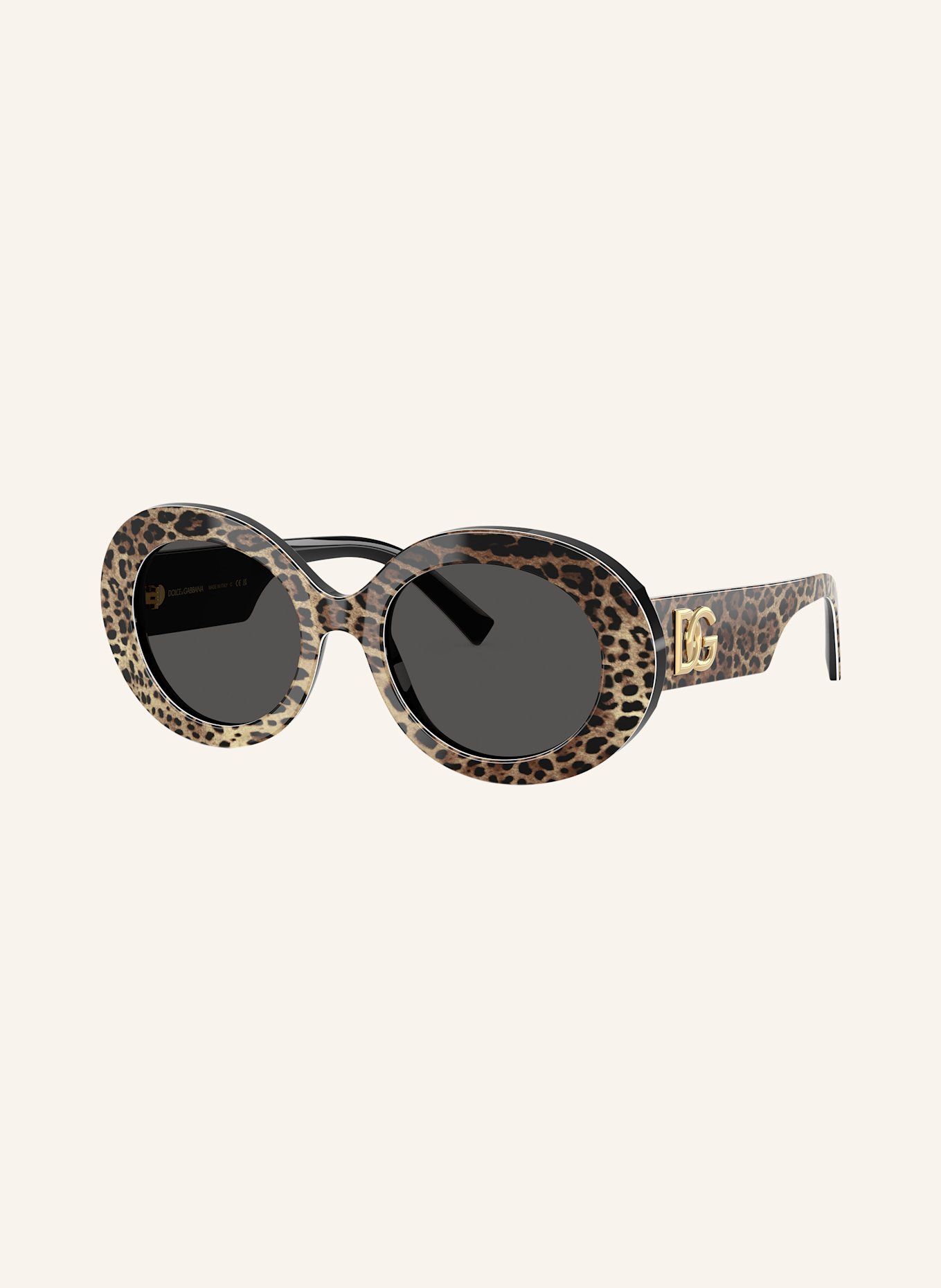 DOLCE & GABBANA Sonnenbrille DG4448: 316387 - HAVANA/ DUNKELGRAU