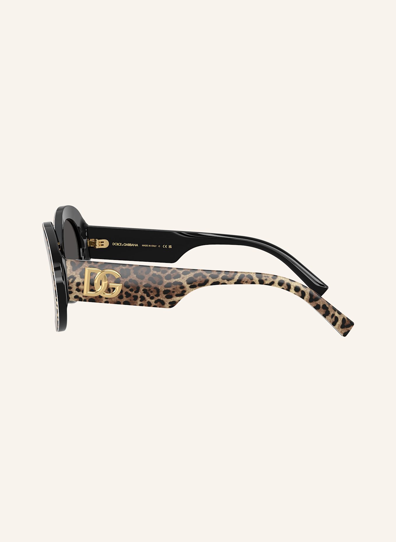 DOLCE & GABBANA Sonnenbrille DG4448: 316387 - HAVANA/ DUNKELGRAU