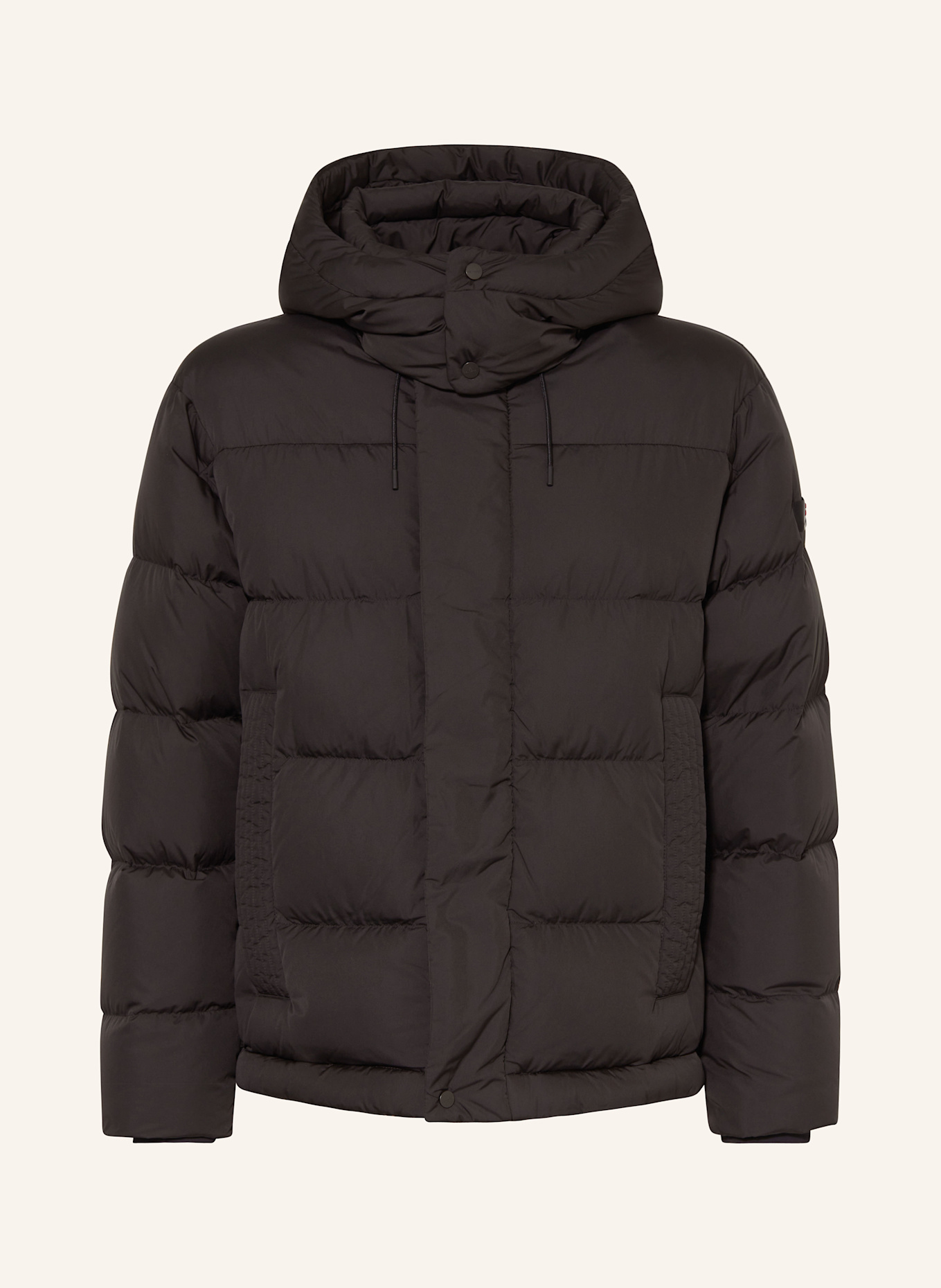 PEUTEREY FANZHI NO down jacket with detachable hood: BLACK