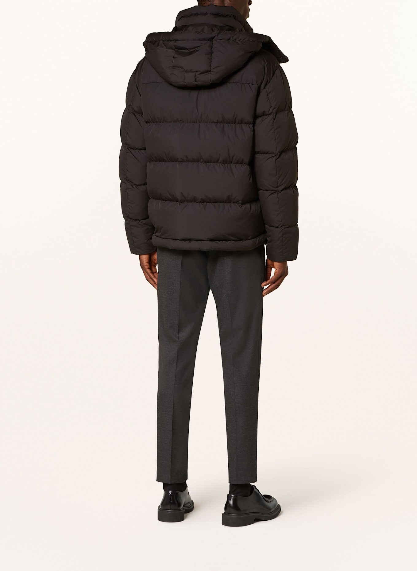 PEUTEREY FANZHI NO down jacket with detachable hood: BLACK