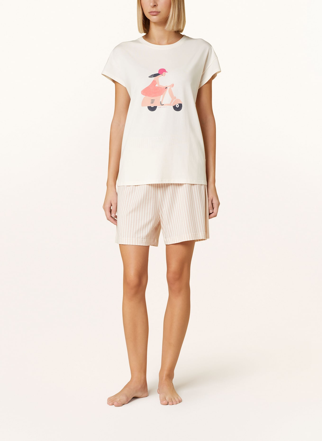 SHORT STORIES Pajama shirt: ECRU