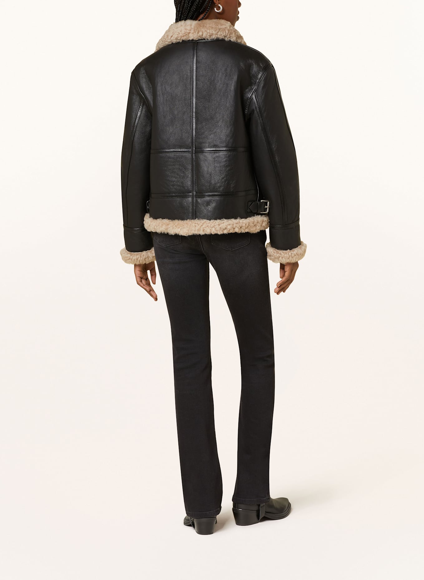 ALLSAINTS Lederjacke LOREL: SCHWARZ
