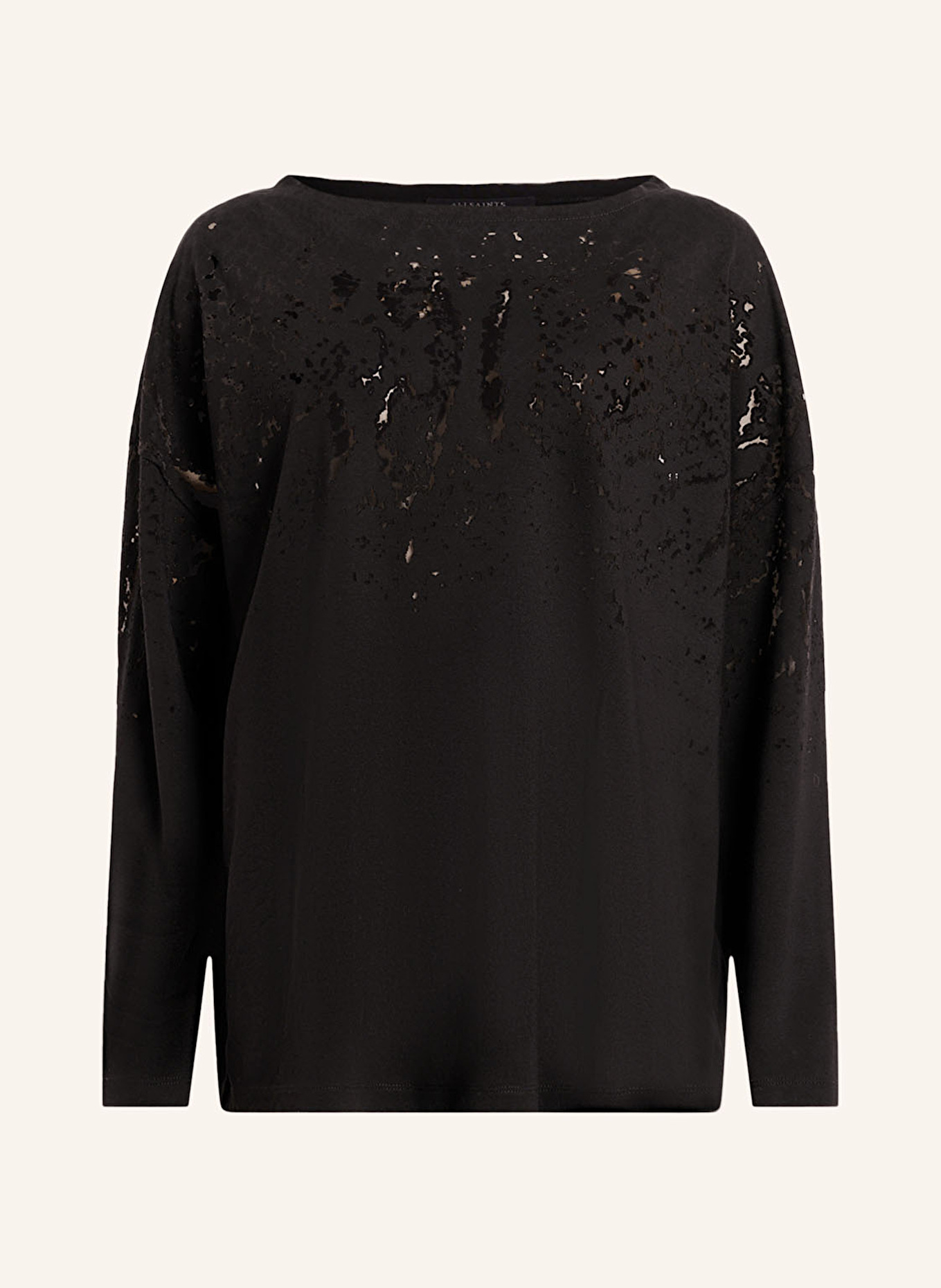 ALLSAINTS Long sleeve shirt RITA: BLACK