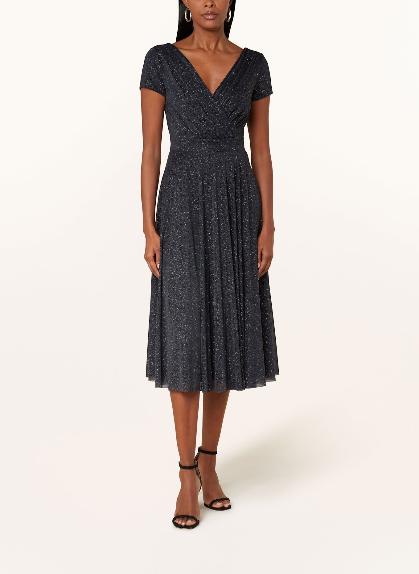 Vera Mont Cocktailkleid: DUNKELBLAU / GRAU