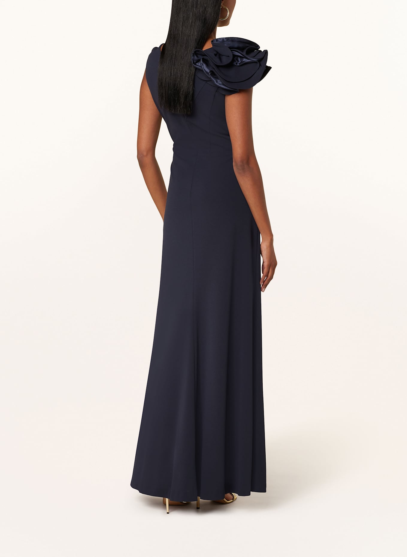 Vera Mont Abendkleid mit Volants: DUNKELBLAU