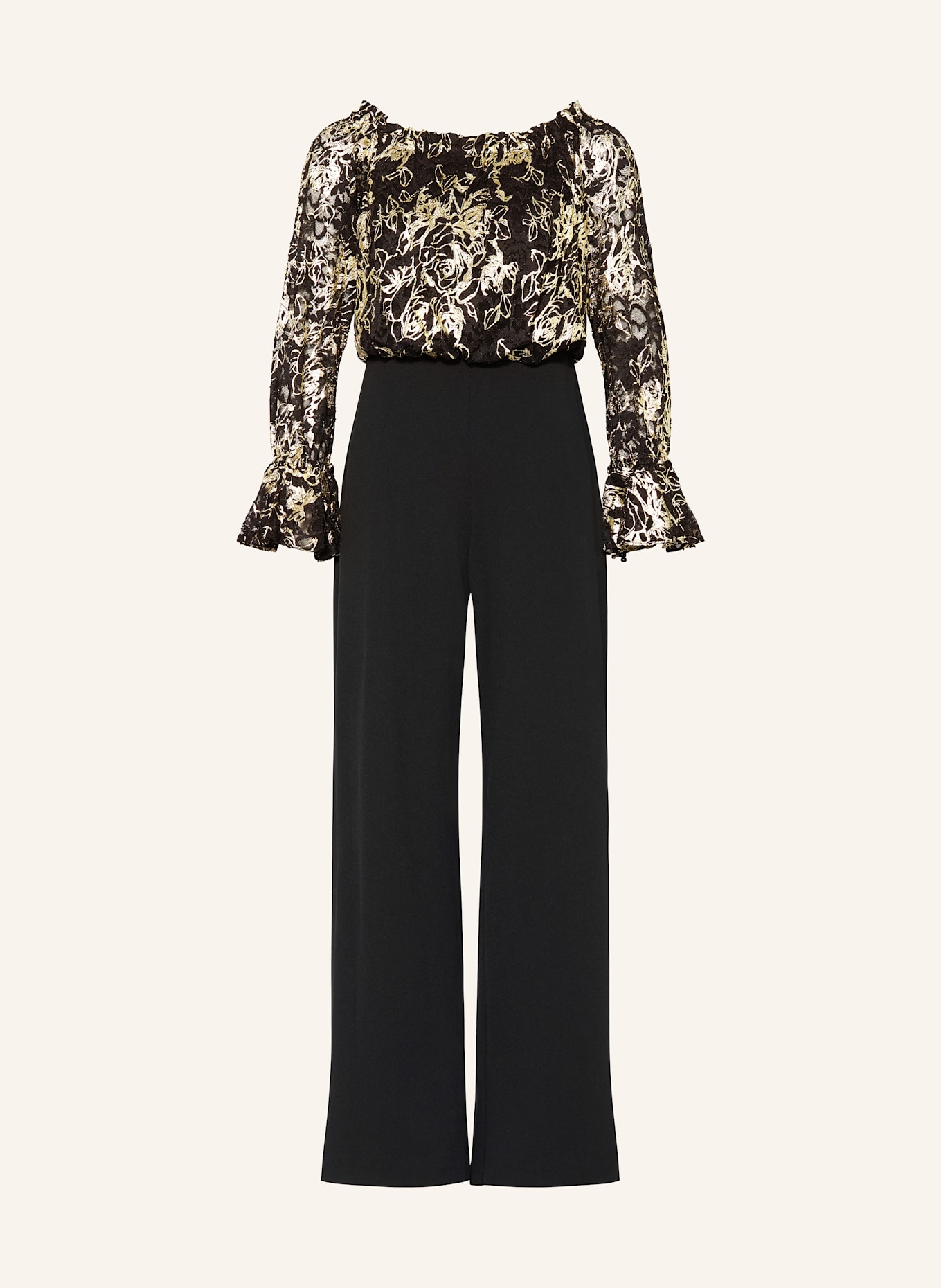 ADRIANNA PAPELL Jumpsuit in mixed materials