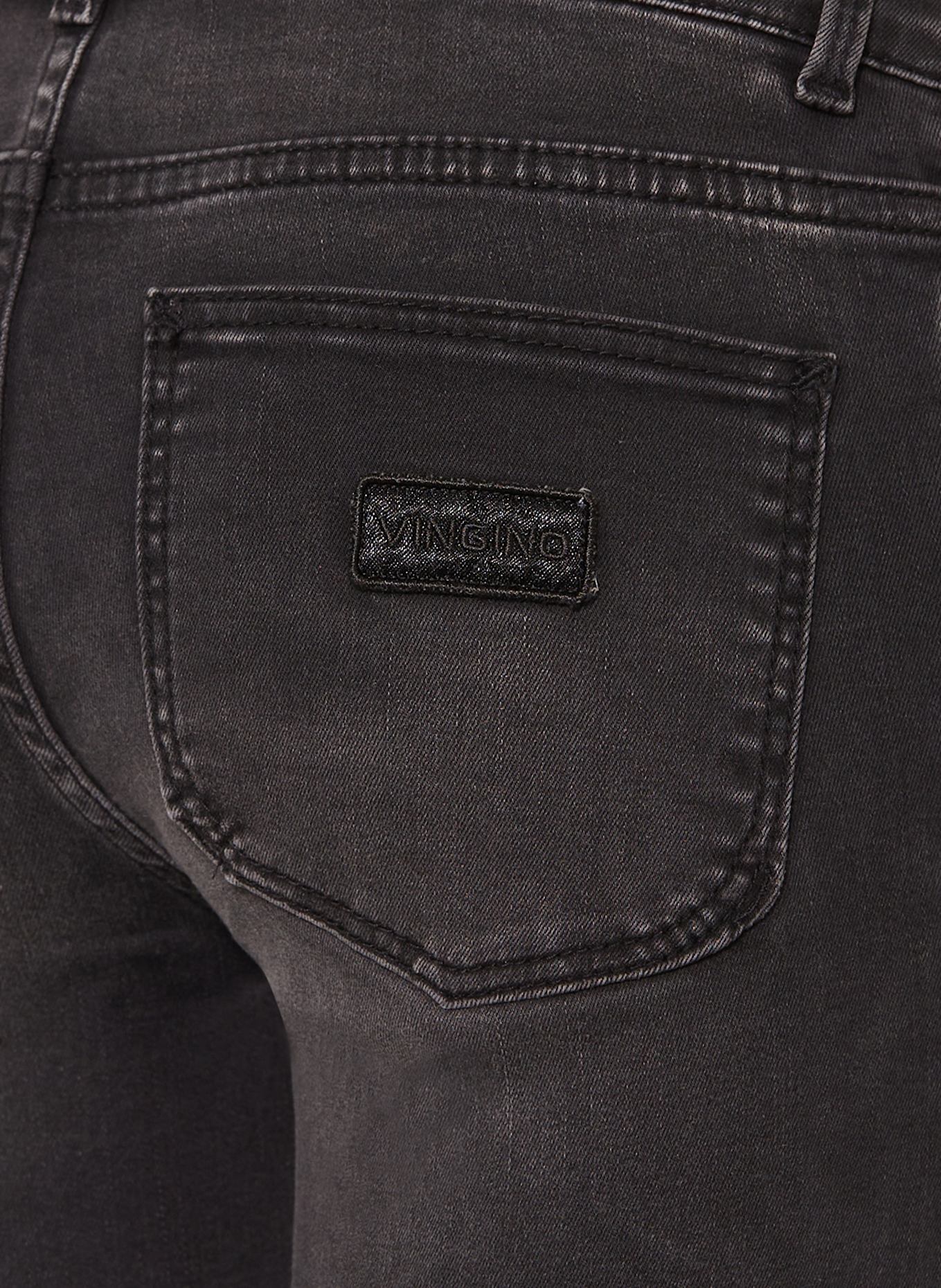 VINGINO Džíny BRITTE Flared Fit: TMAVĚ ŠEDÁ