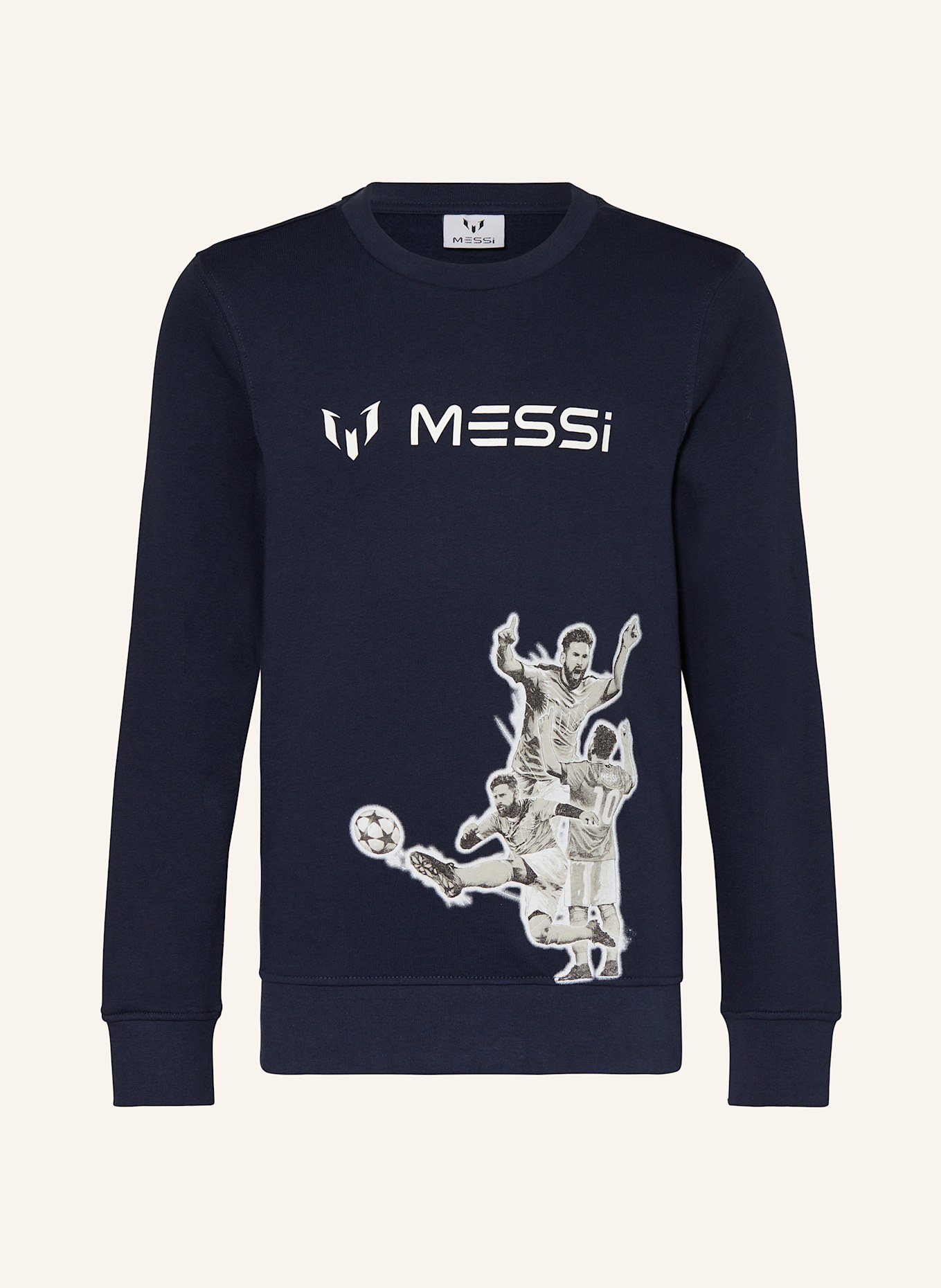 VINGINO Sweatshirt MESSI: DONKERBLAUW / WIT
