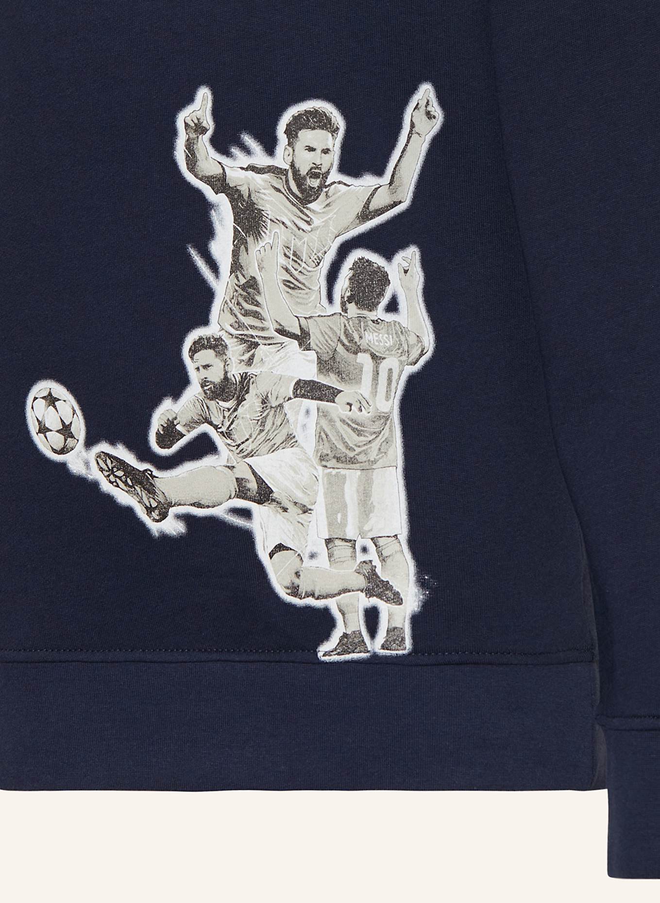 VINGINO Sweatshirt MESSI: DONKERBLAUW / WIT