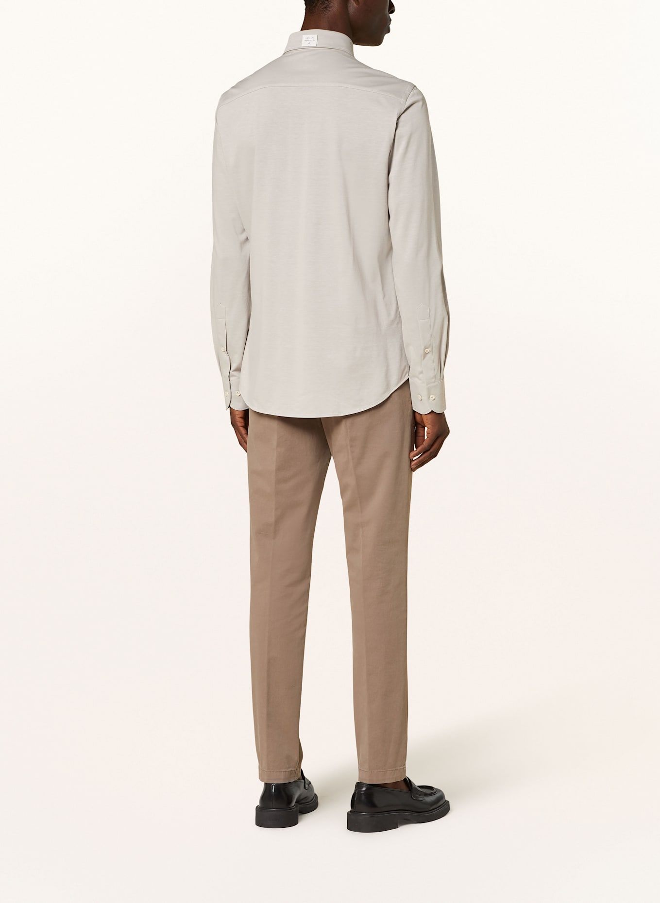 PROFUOMO Shirt JAPANESE KNITTED Slim Fit: BEIGE