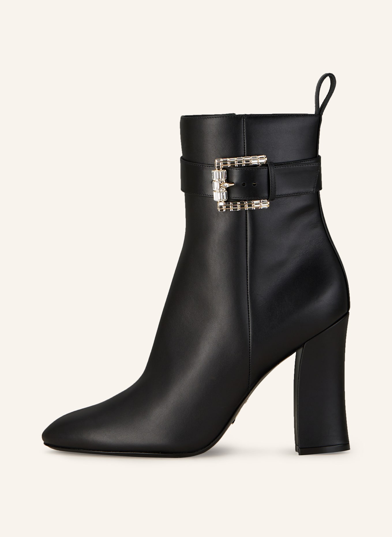 RENE CAOVILLA Bottines MARTHA avec pierres décoratives: NOIR