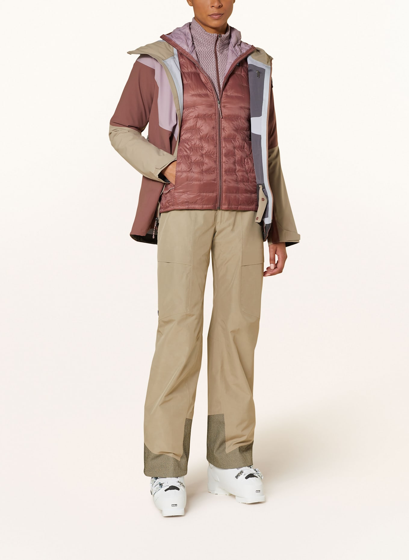 patagonia Skibroek STORM SHIFT: BEIGE