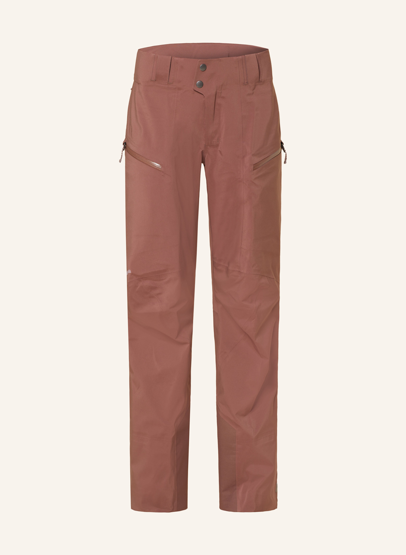 patagonia STORMSTRIDE hardshell ski pants: DUSKY PINK