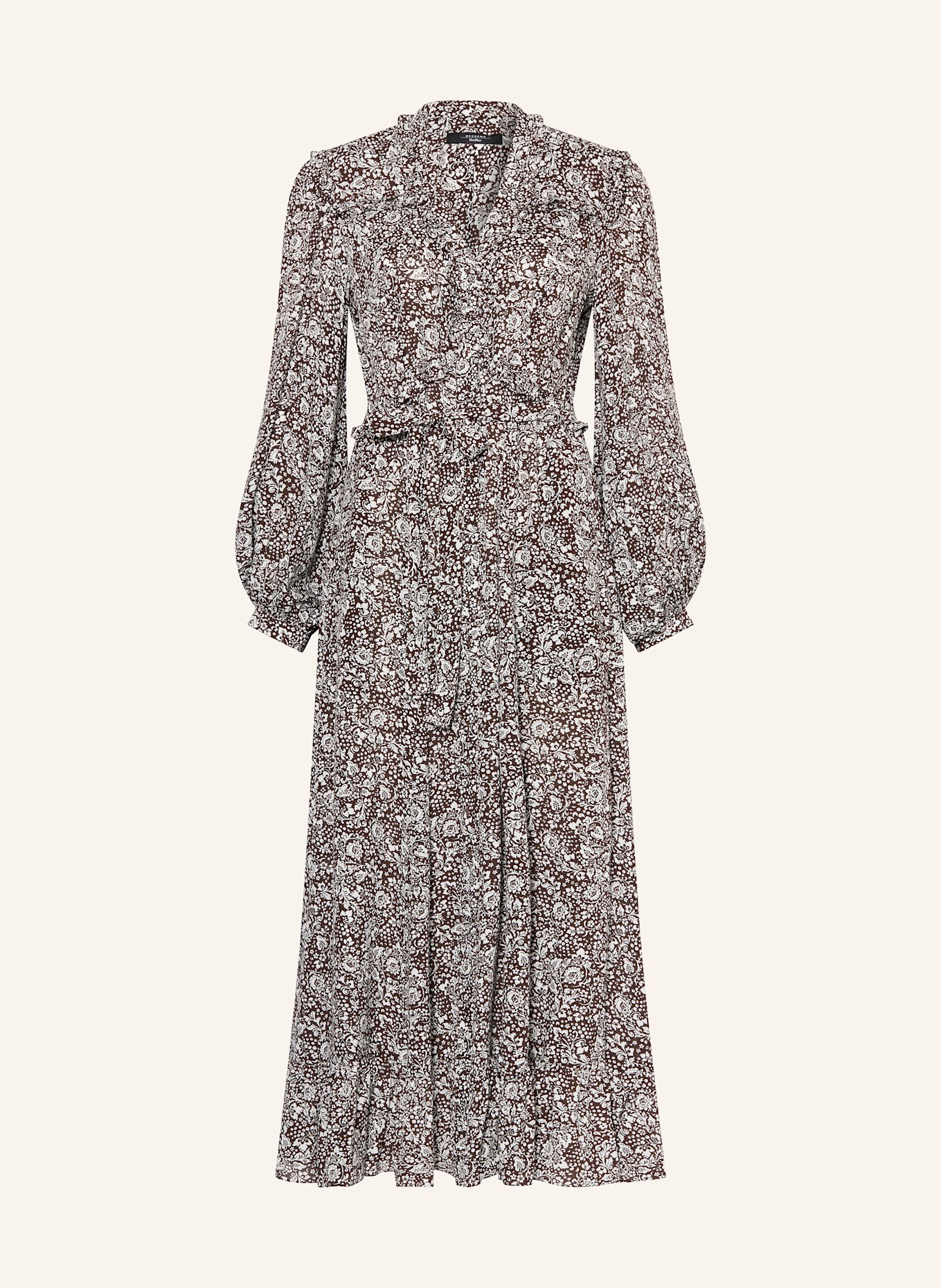 WEEKEND Max Mara FRETTY dress: WHITE / BROWN