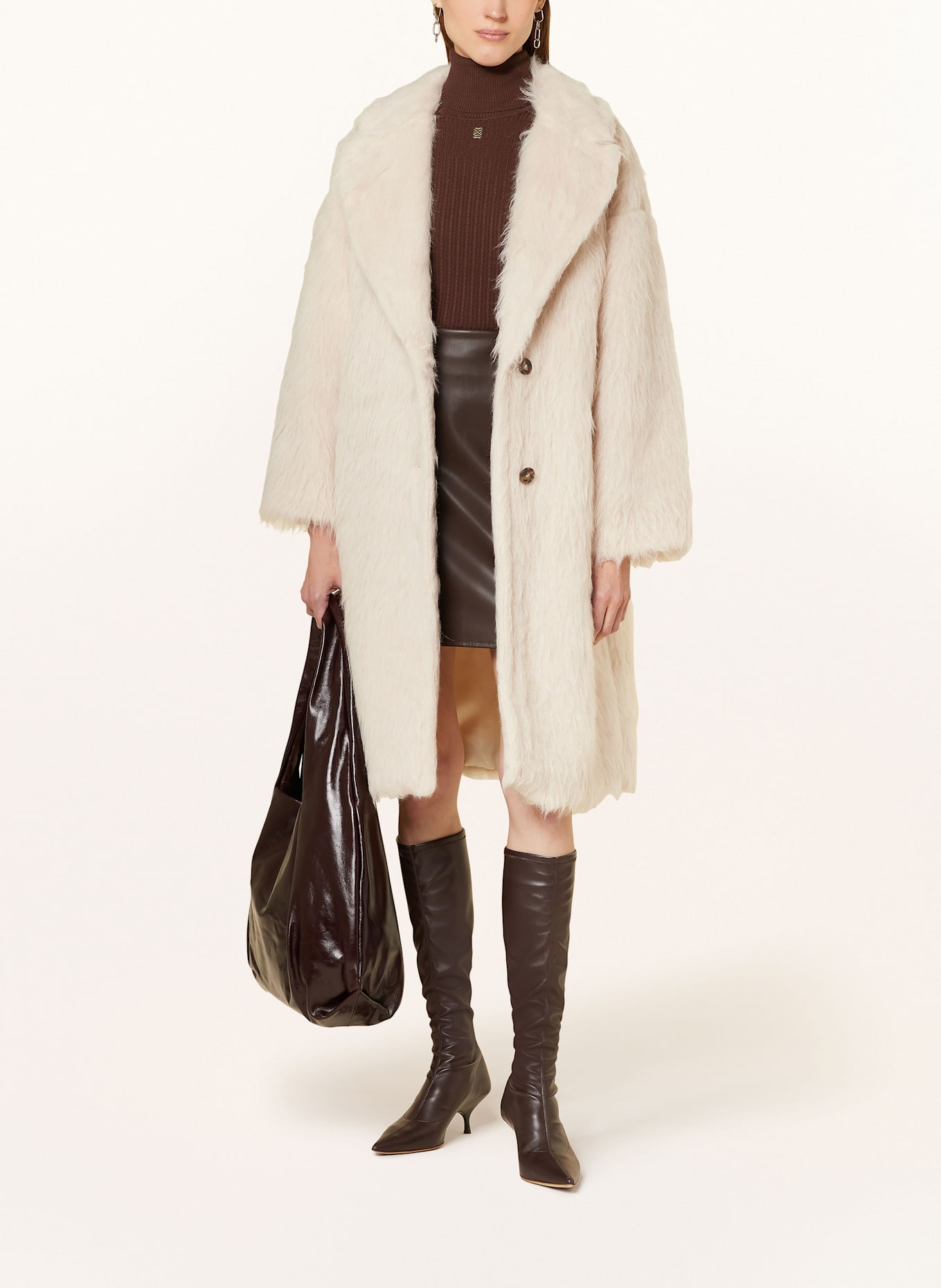 Max mara weekend faux fur coat clearance