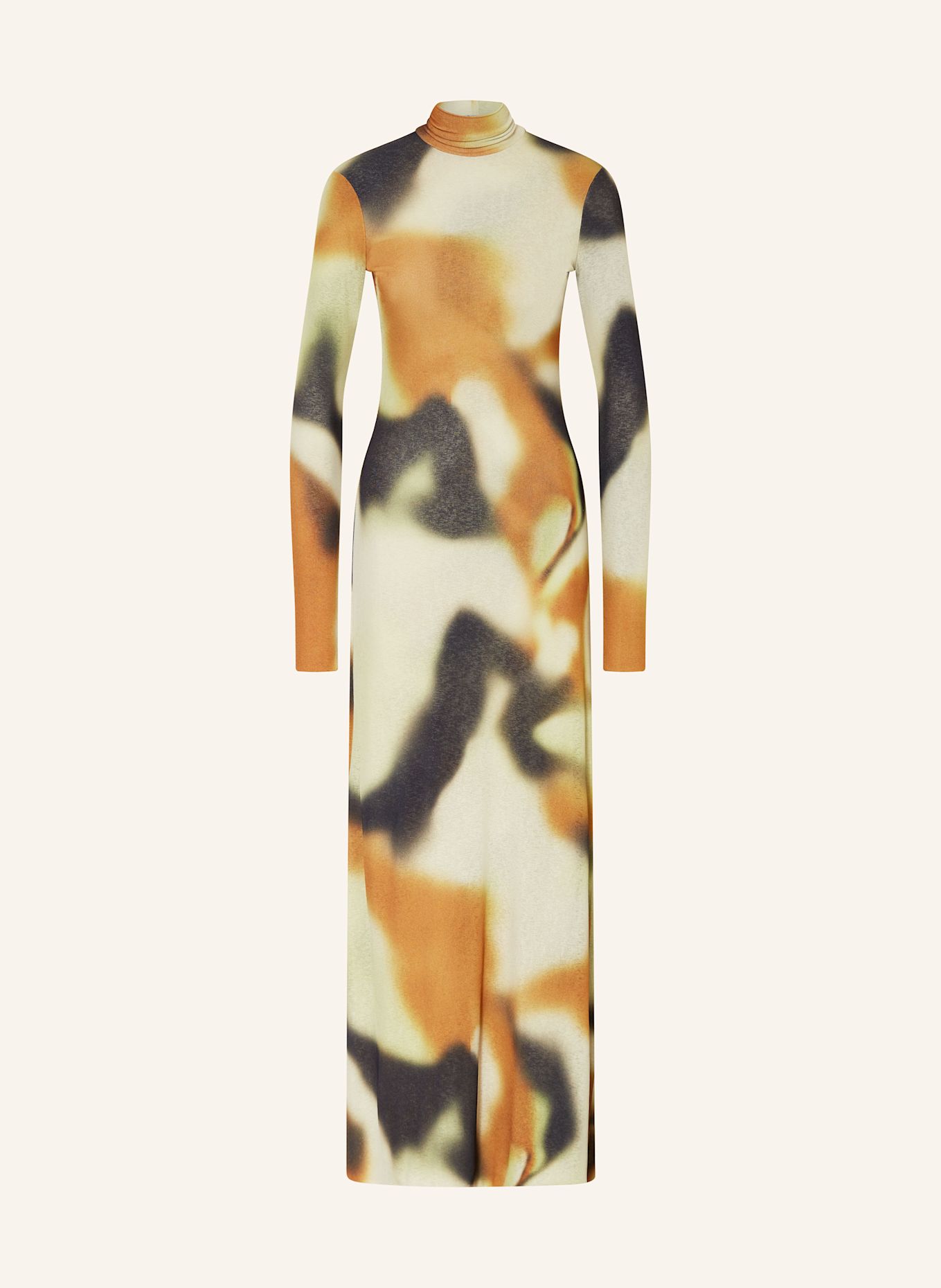 Nanushka NEMY dress: DARK YELLOW / DARK ORANGE / DARK GRAY