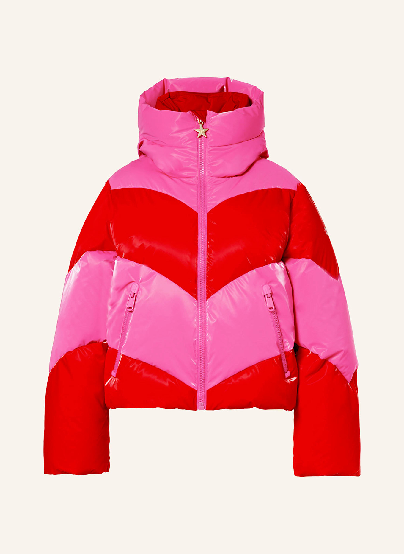 GOLDBERGH COURAGE down ski jacket, Color: RED/ PINK (Image 1)