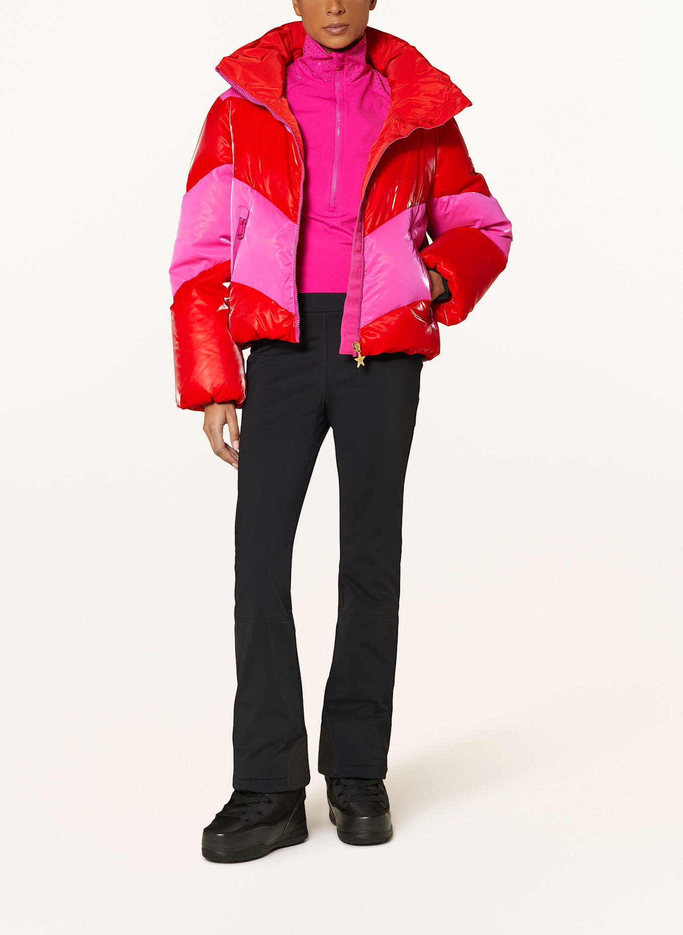 GOLDBERGH COURAGE down ski jacket, Color: RED/ PINK (Image 2)
