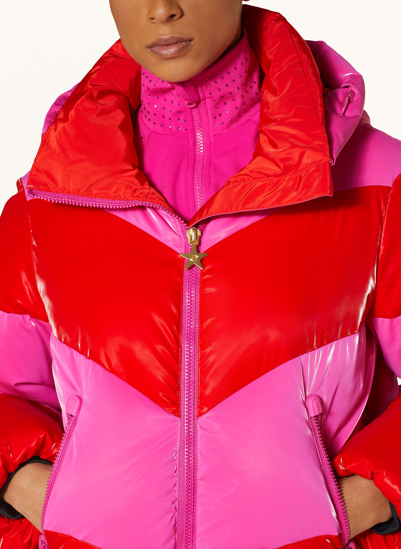 GOLDBERGH COURAGE down ski jacket, Color: RED/ PINK (Image 5)