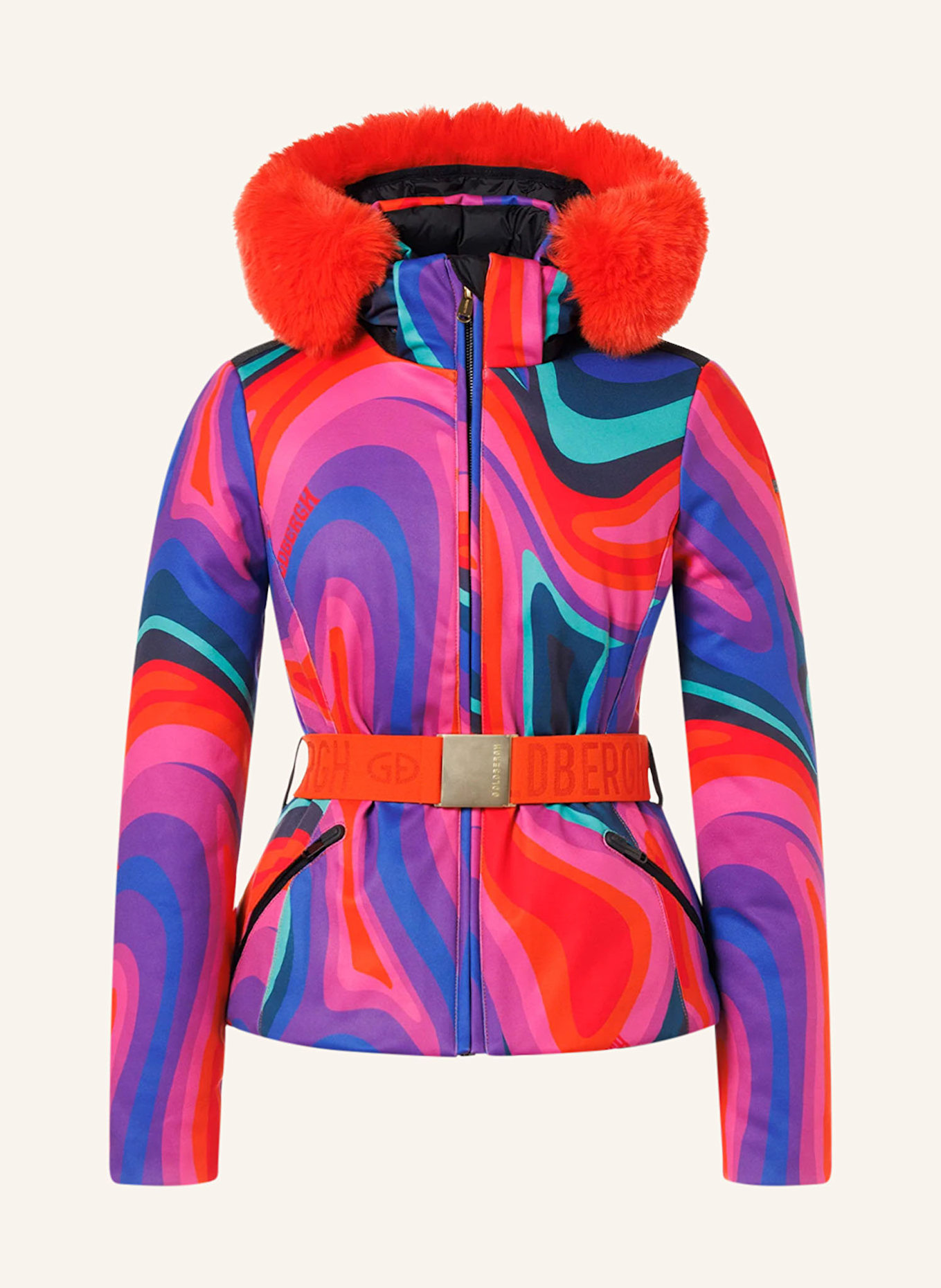 Neon pink ski jacket hotsell
