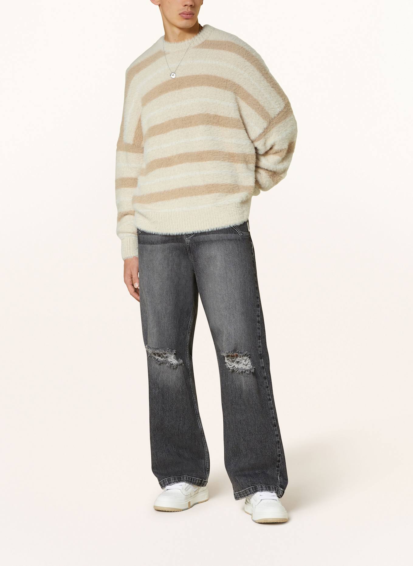 RETERNITY Pullover: CAMEL / CREME