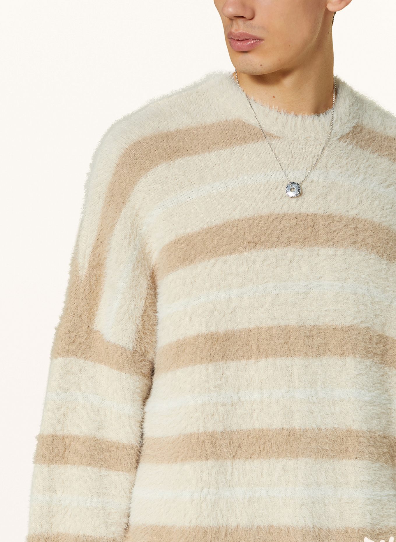RETERNITY Pullover: CAMEL / CREME