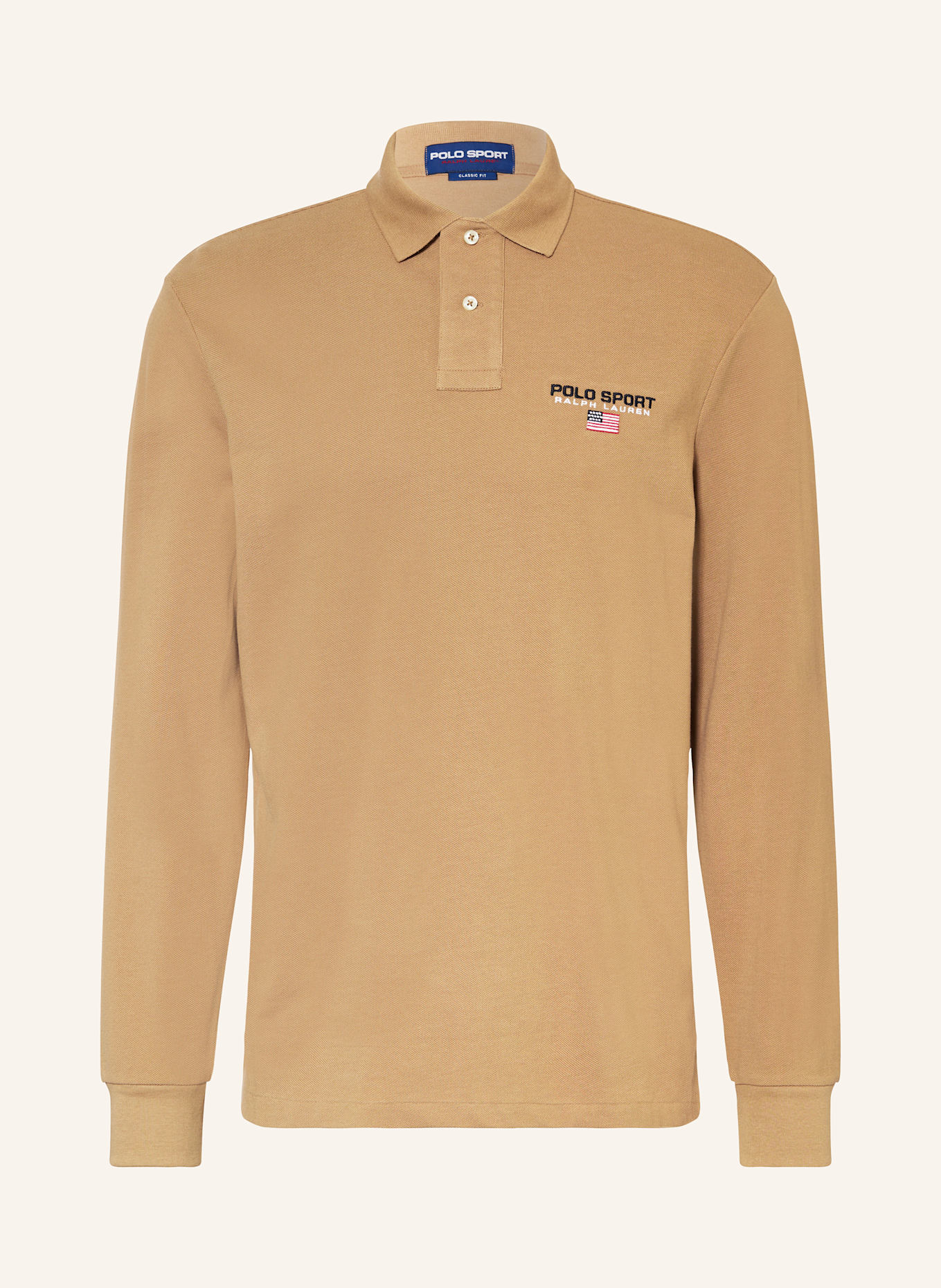 POLO SPORT Piqué-Poloshirt, Farbe: KHAKI (Bild 1)
