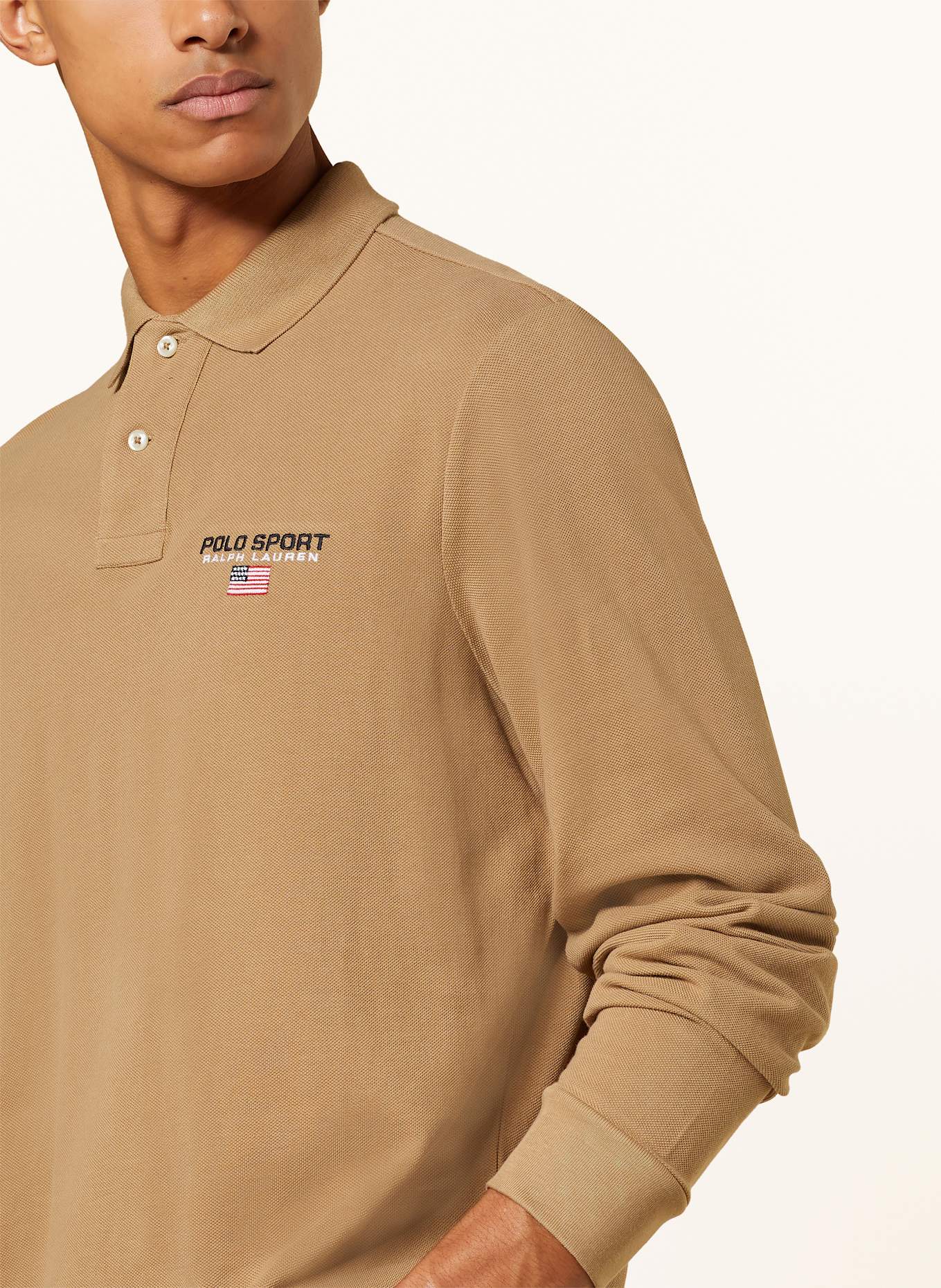 POLO SPORT Piqué-Poloshirt, Farbe: KHAKI (Bild 4)