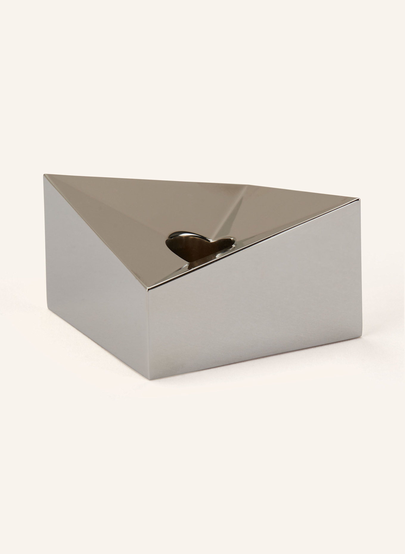 STOFF NAGEL Kerzenhalter REFLECT SMALL: SILBER