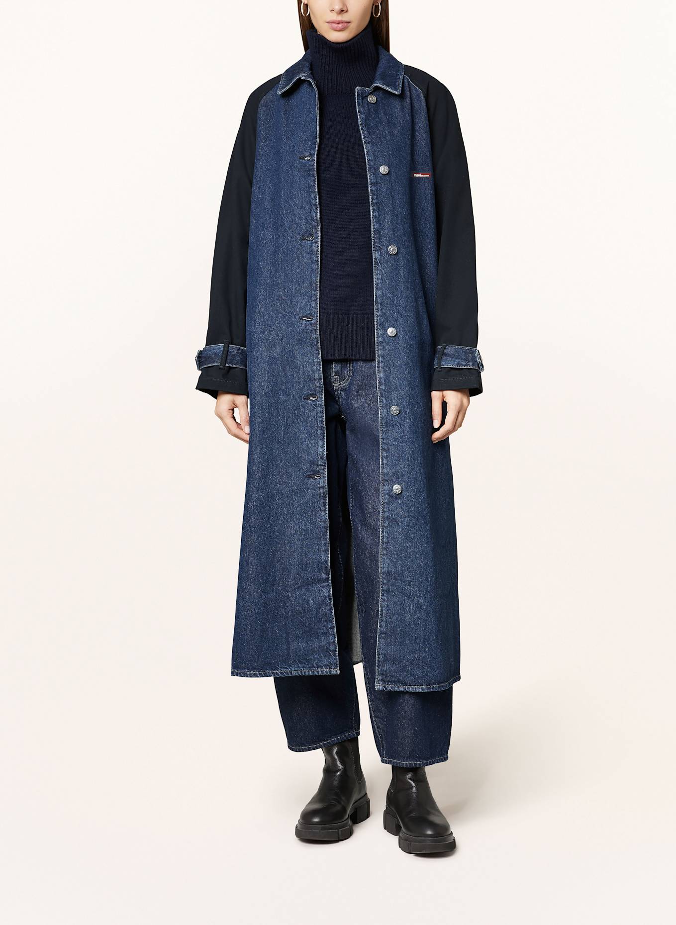 mavi BOND coat in mixed materials