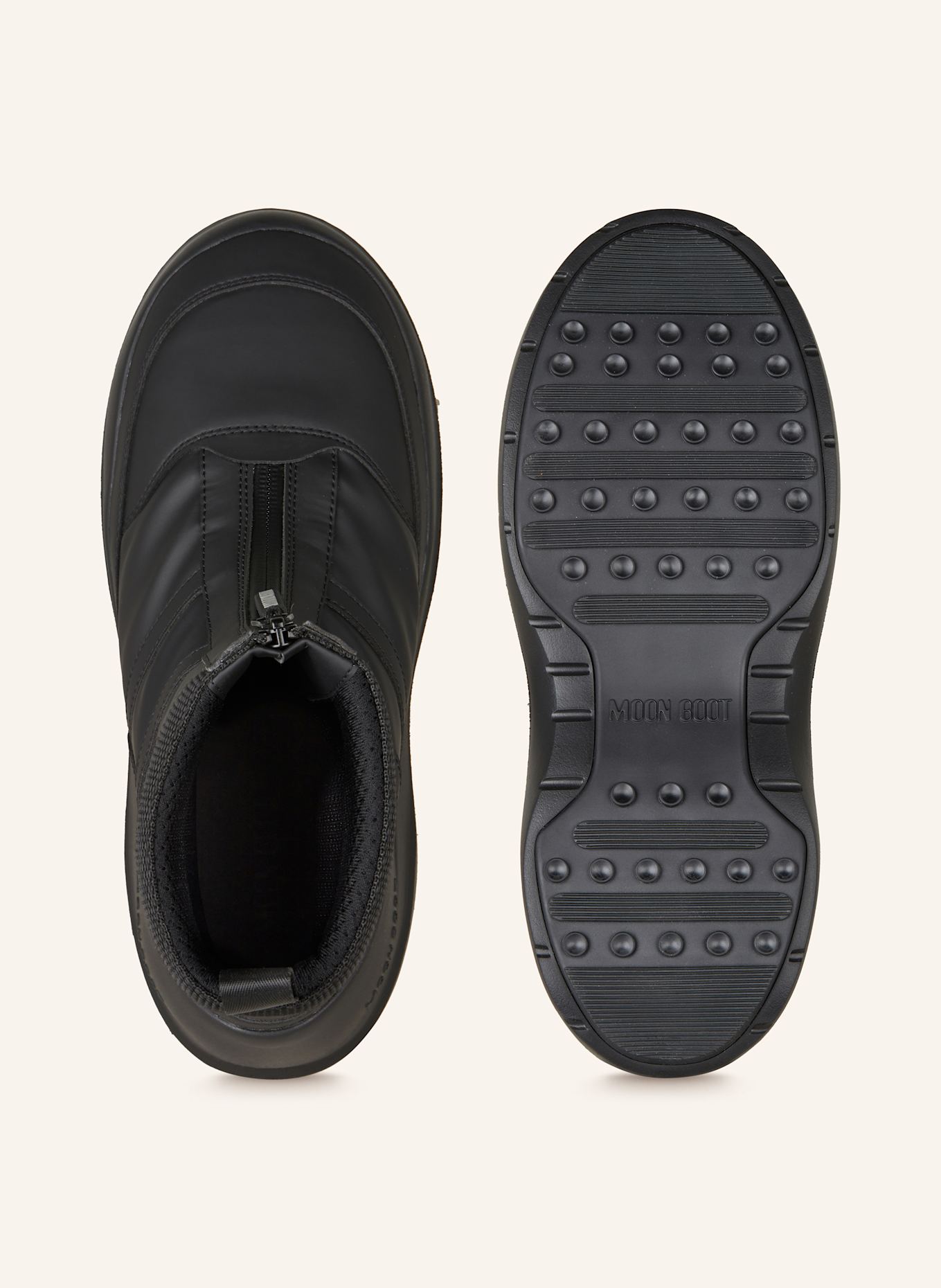 【関税&送料込】Moon Boot Boots Black Luna Low suede snow boots in black - Moon Boot | Mytheresa