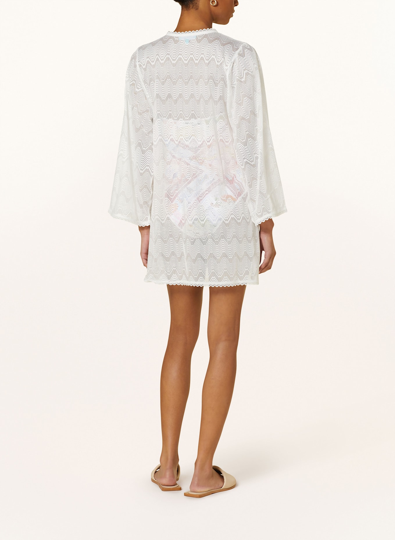 MELISSA ODABASH Kaftan KEIRA: BÍLÁ