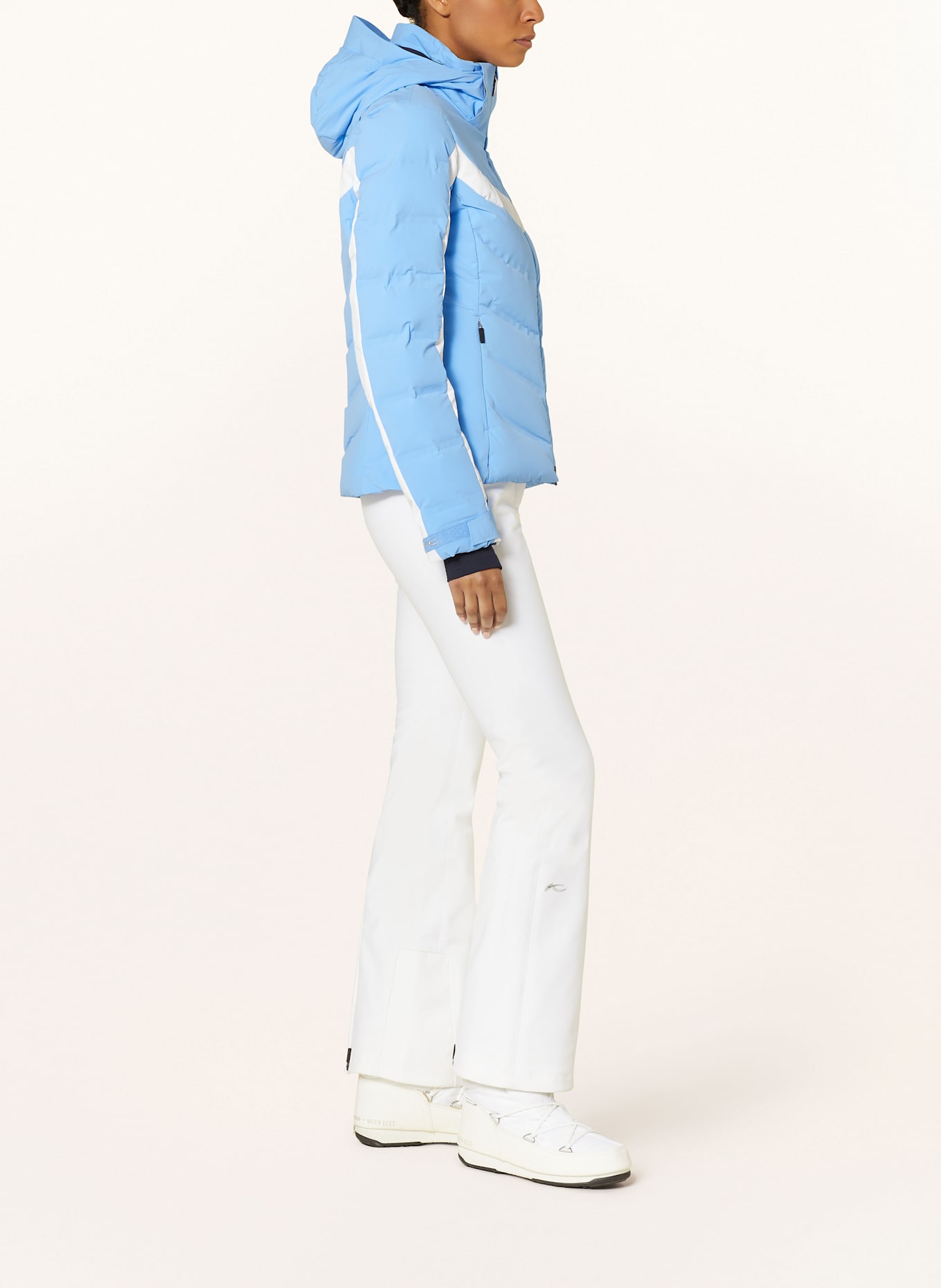 KJUS Down ski jacket MOMENTUM in light blue/ white KJUS Down ski jacket MOMENTUM in light blue/ white