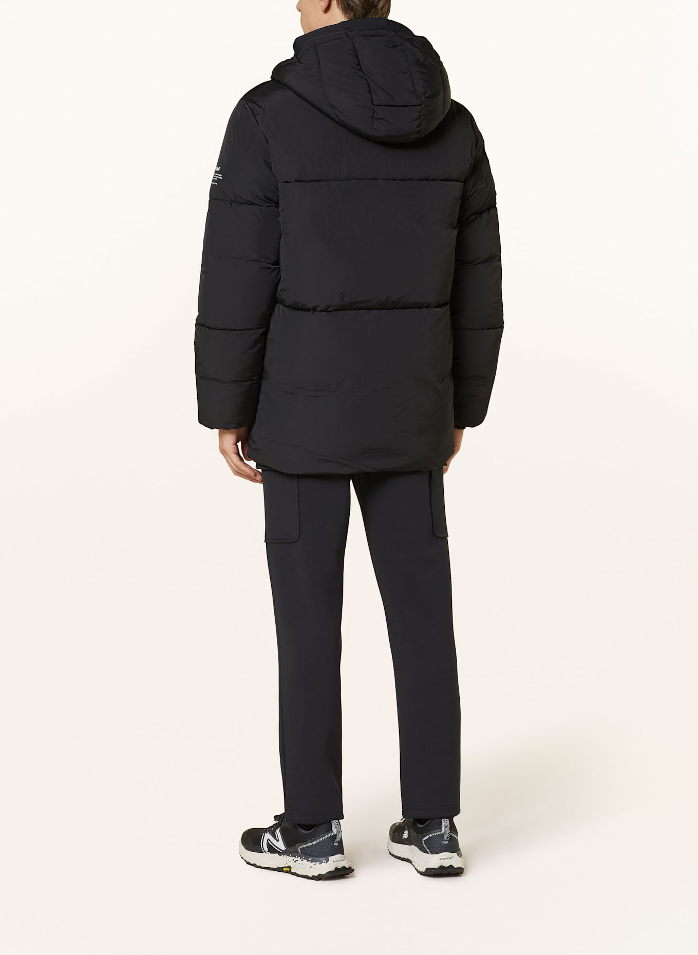 ECOALF BANS quilted jacket: BLACK