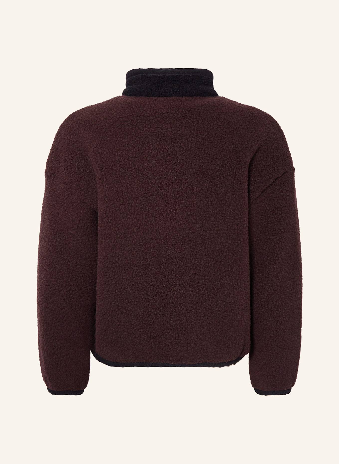 odlo Fleecejacke: SCHWARZ/ DUNKELLILA/ TAUPE