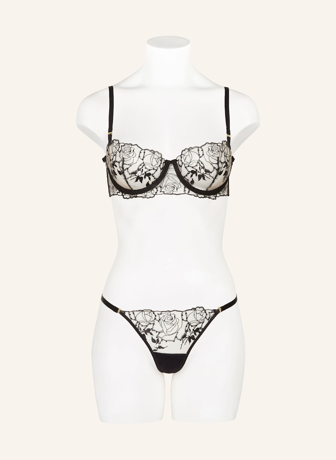 BLUEBELLA String ROSALIE: SCHWARZ