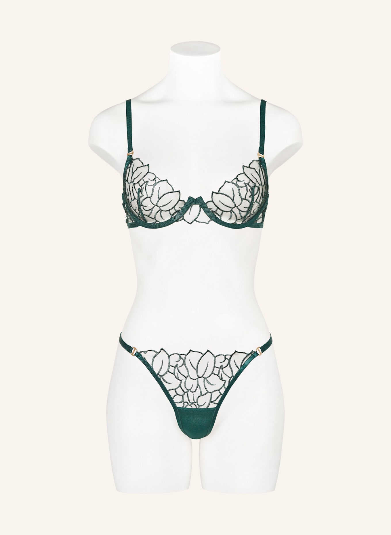 BLUEBELLA Stringi LAUREL: CIEMNOZIELONY