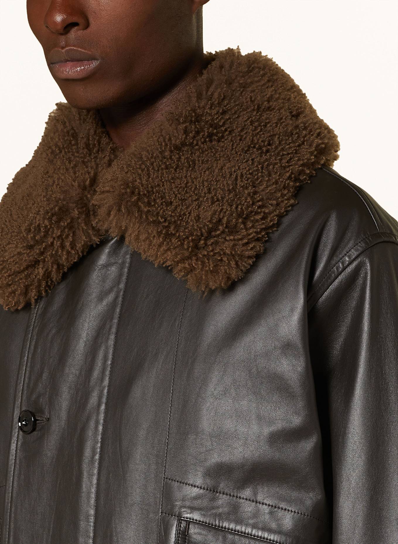 Lemaire leather jacket online