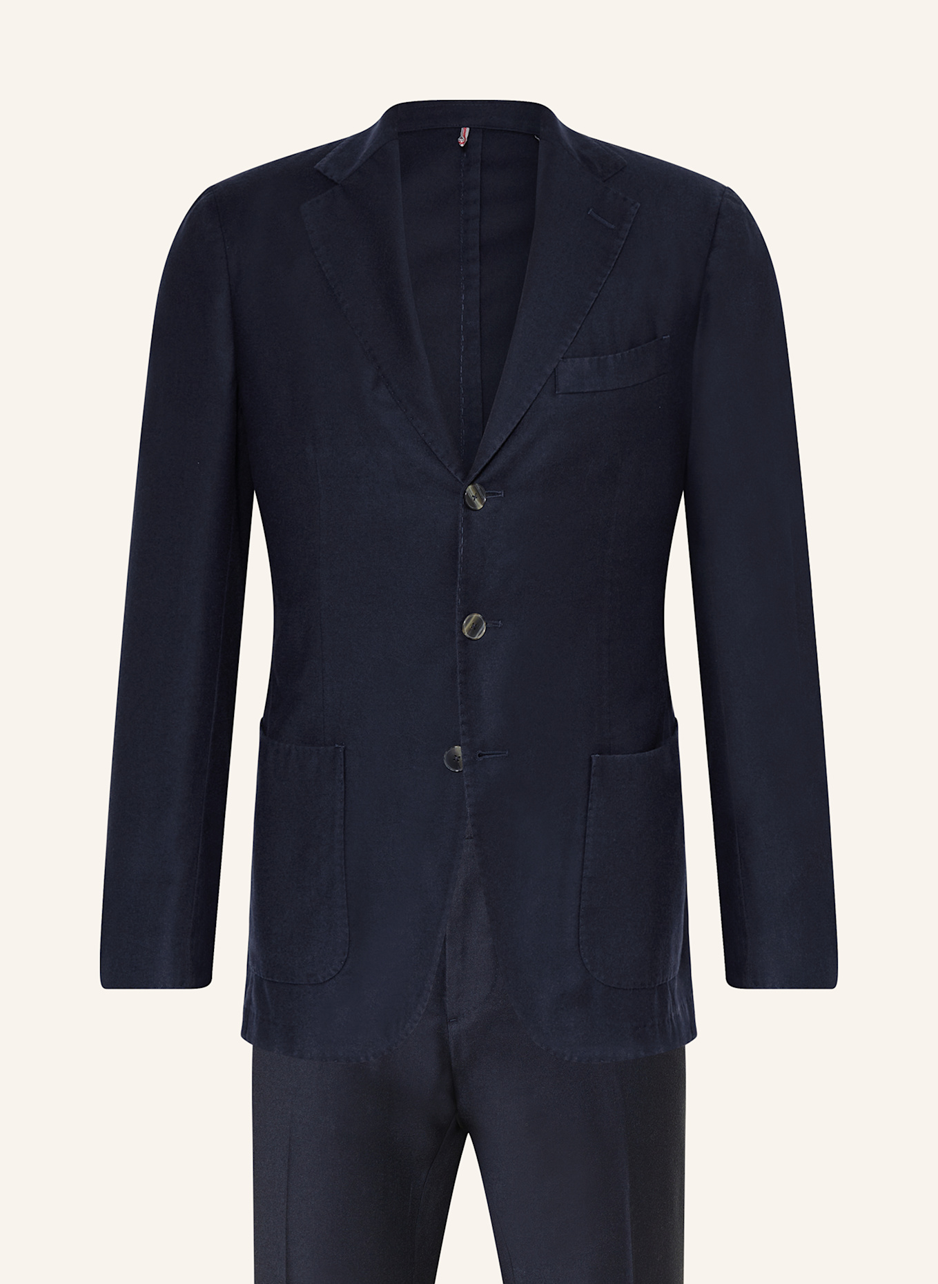 SANTANIELLO Flanell-Anzug Extra Slim Fit: 78B DUNKEL BLAU