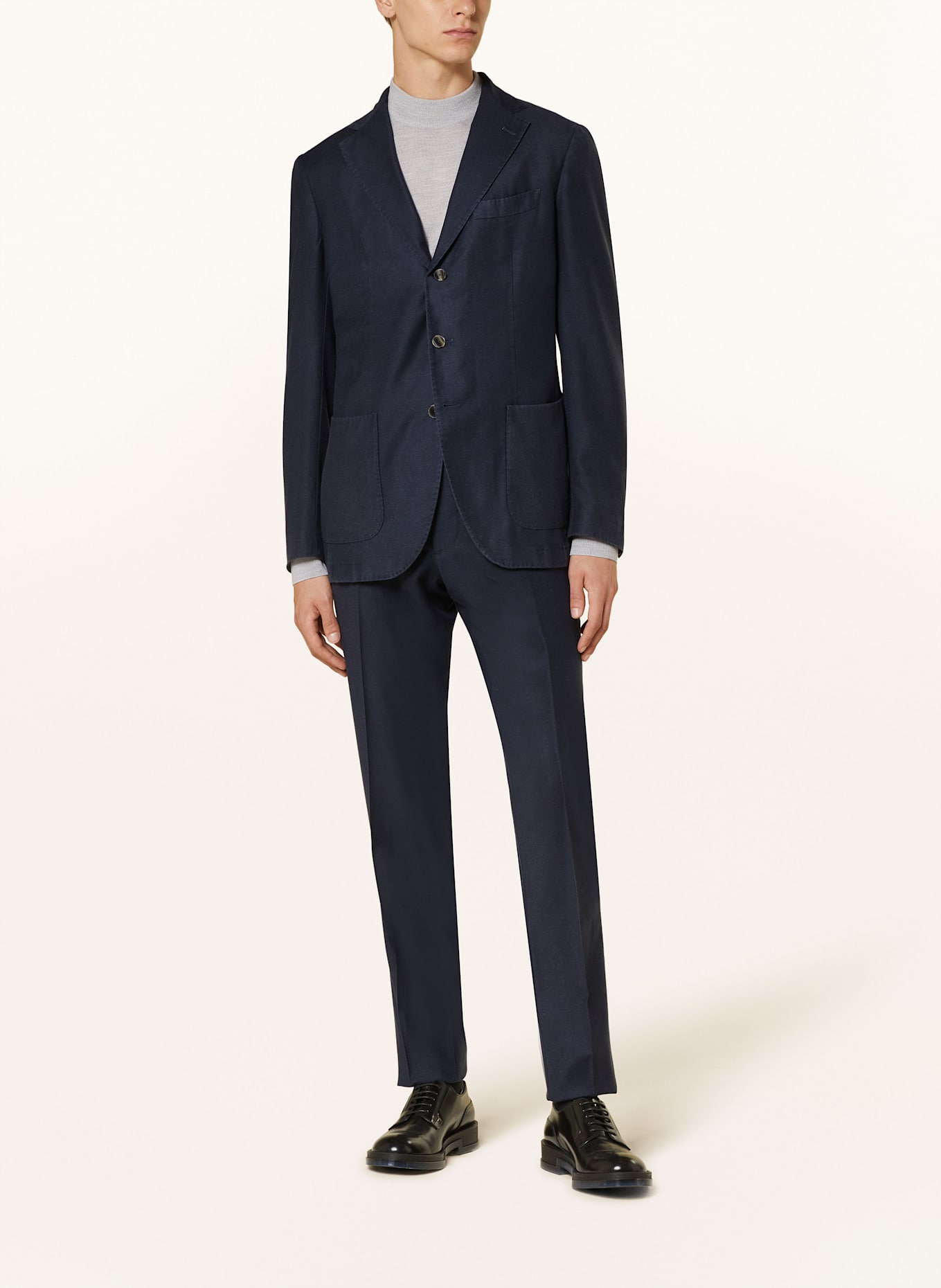 SANTANIELLO Flanell-Anzug Extra Slim Fit: 78B DUNKEL BLAU