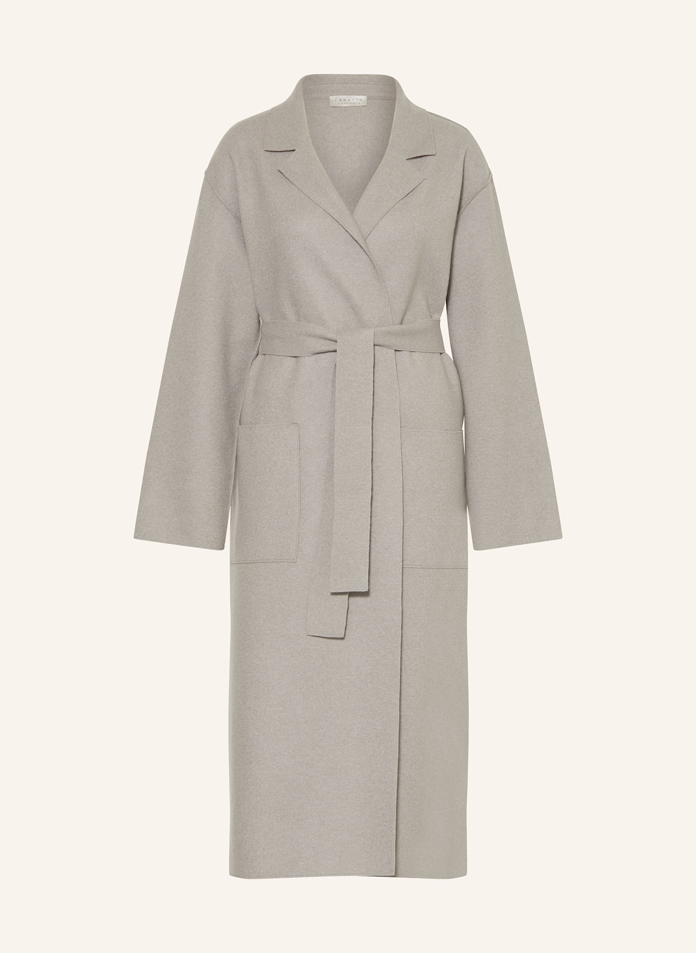 lunaria cashmere Kašmírový kabát: SVĚTLE ŠEDÁ