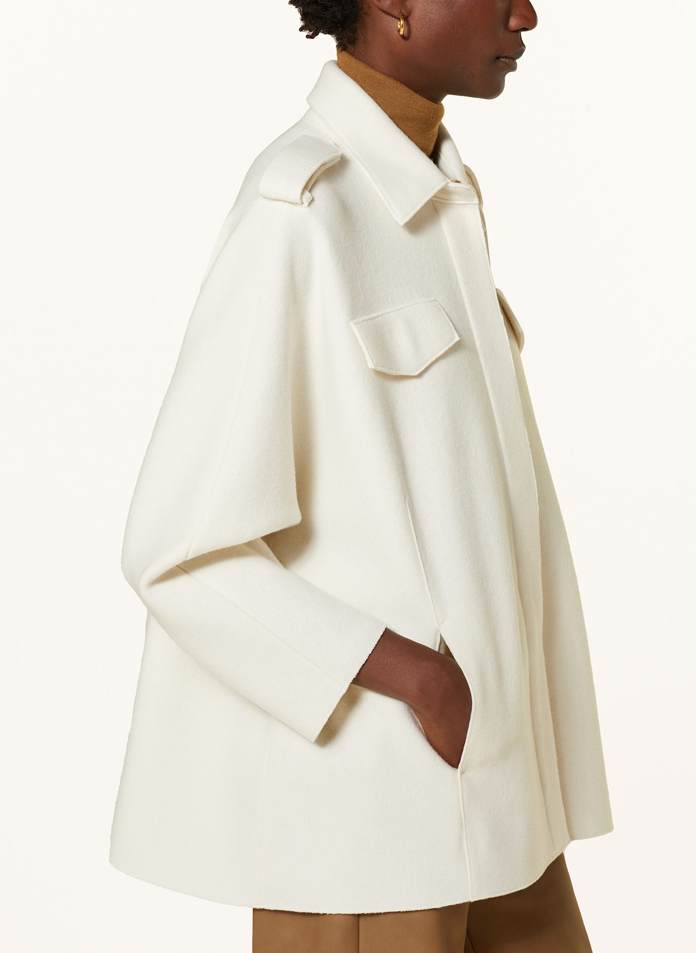 lunaria cashmere Wolljacke mit Cashmere: CREME