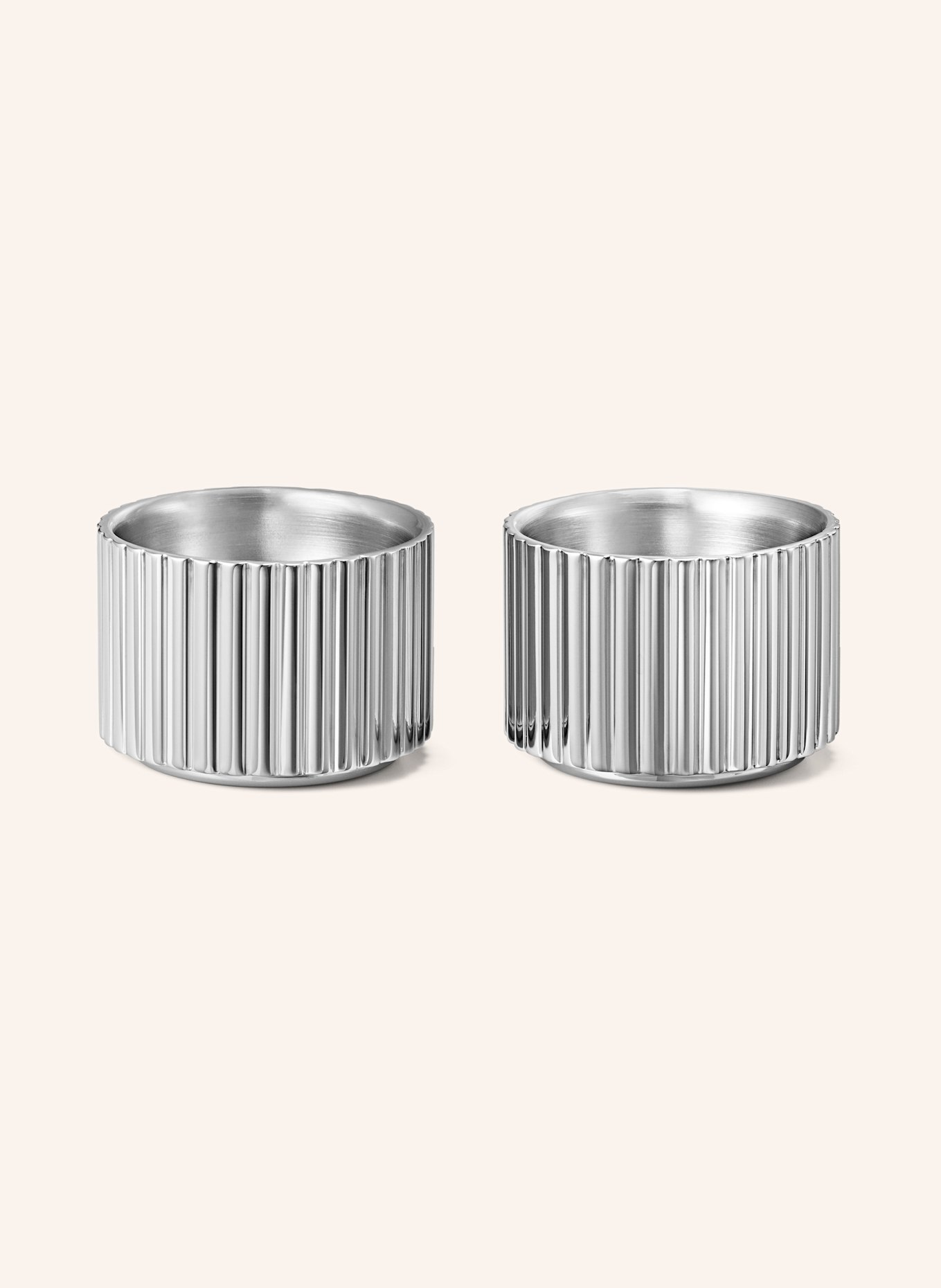 GEORG JENSEN 2er-Set Eierbecher BERNADOTTE: SILBER