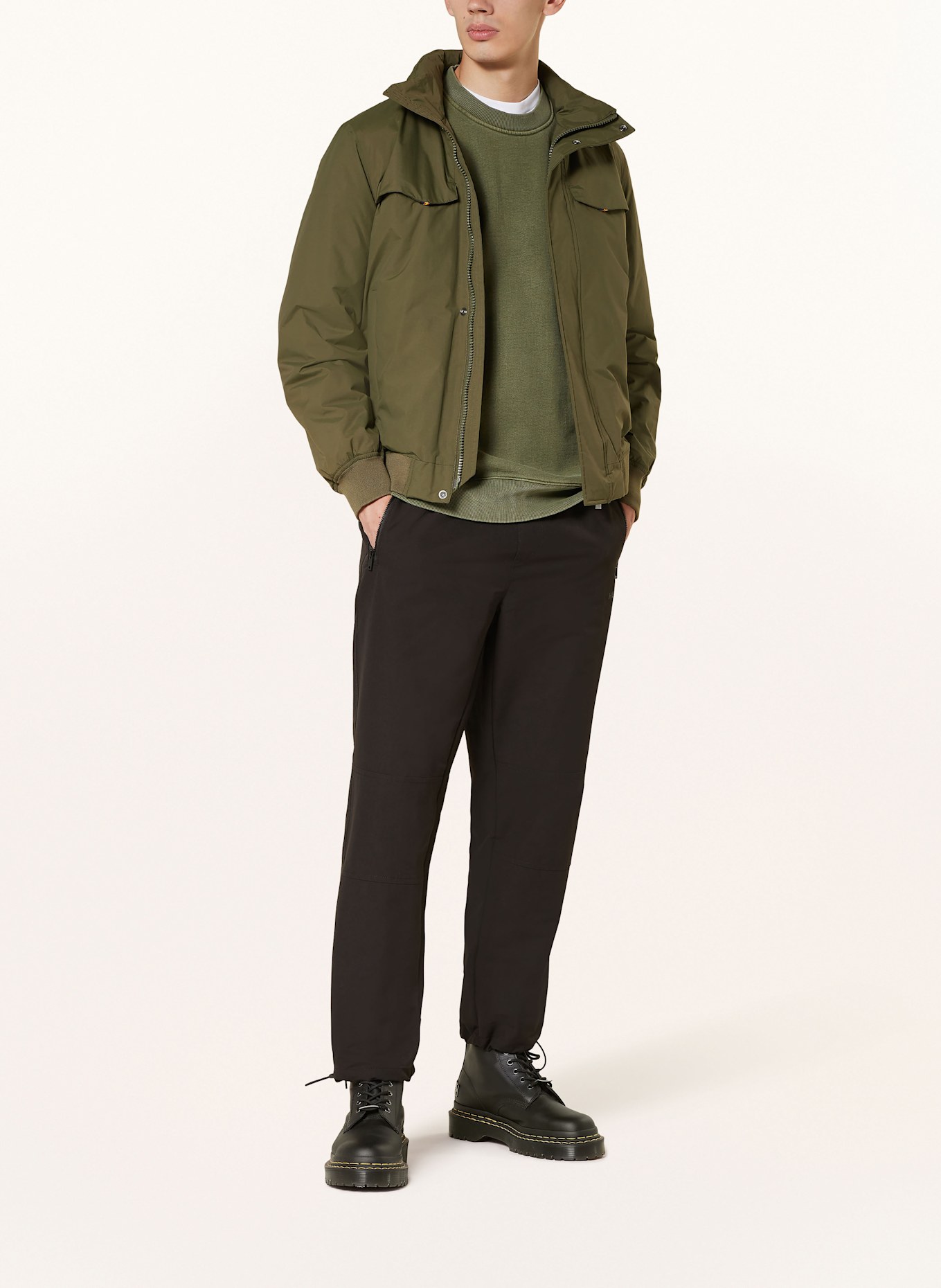 K WAY MANFRED down jacket in olive
