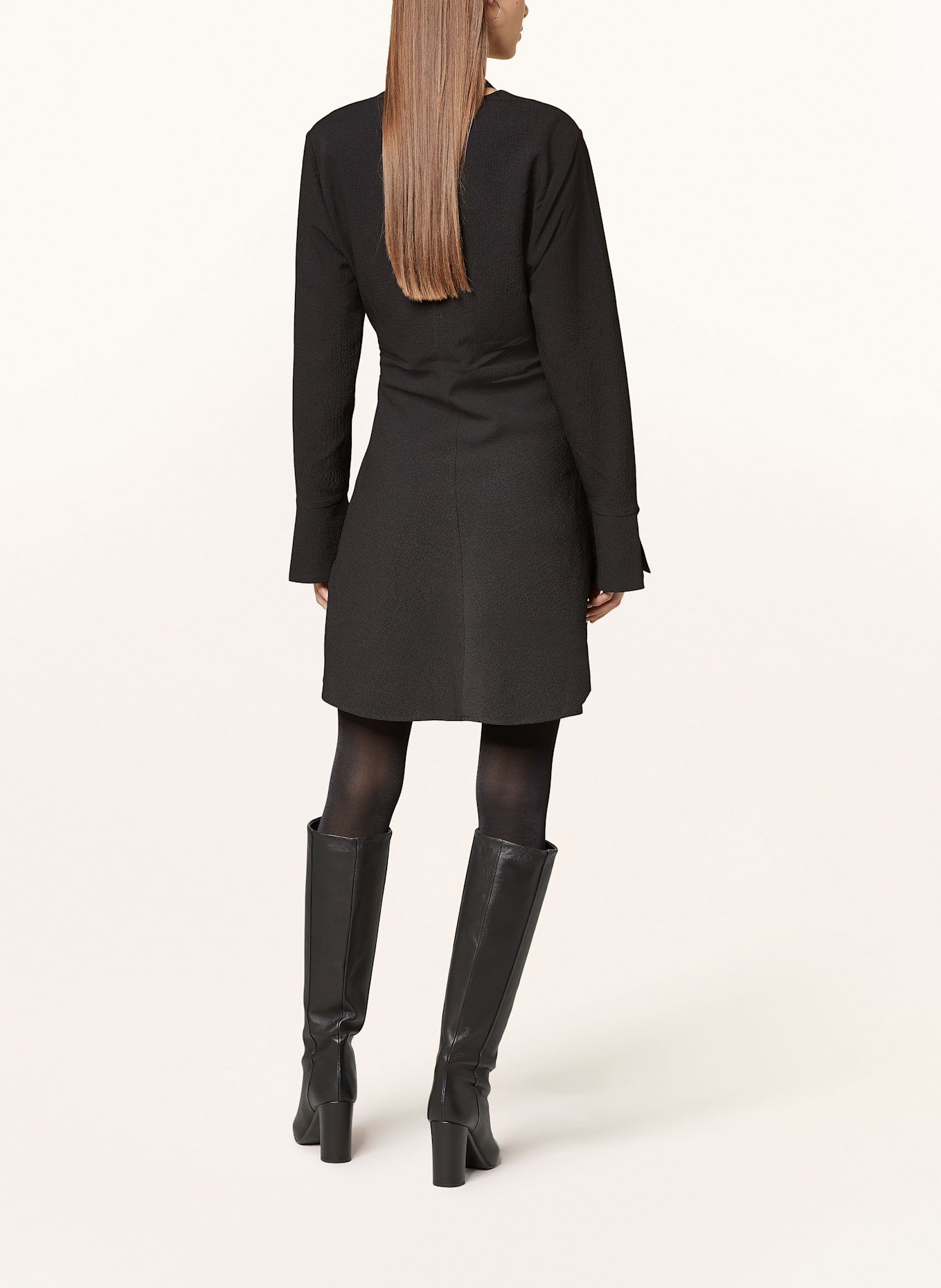 DANTE6 Kleid MALONE mit Schluppe: SCHWARZ